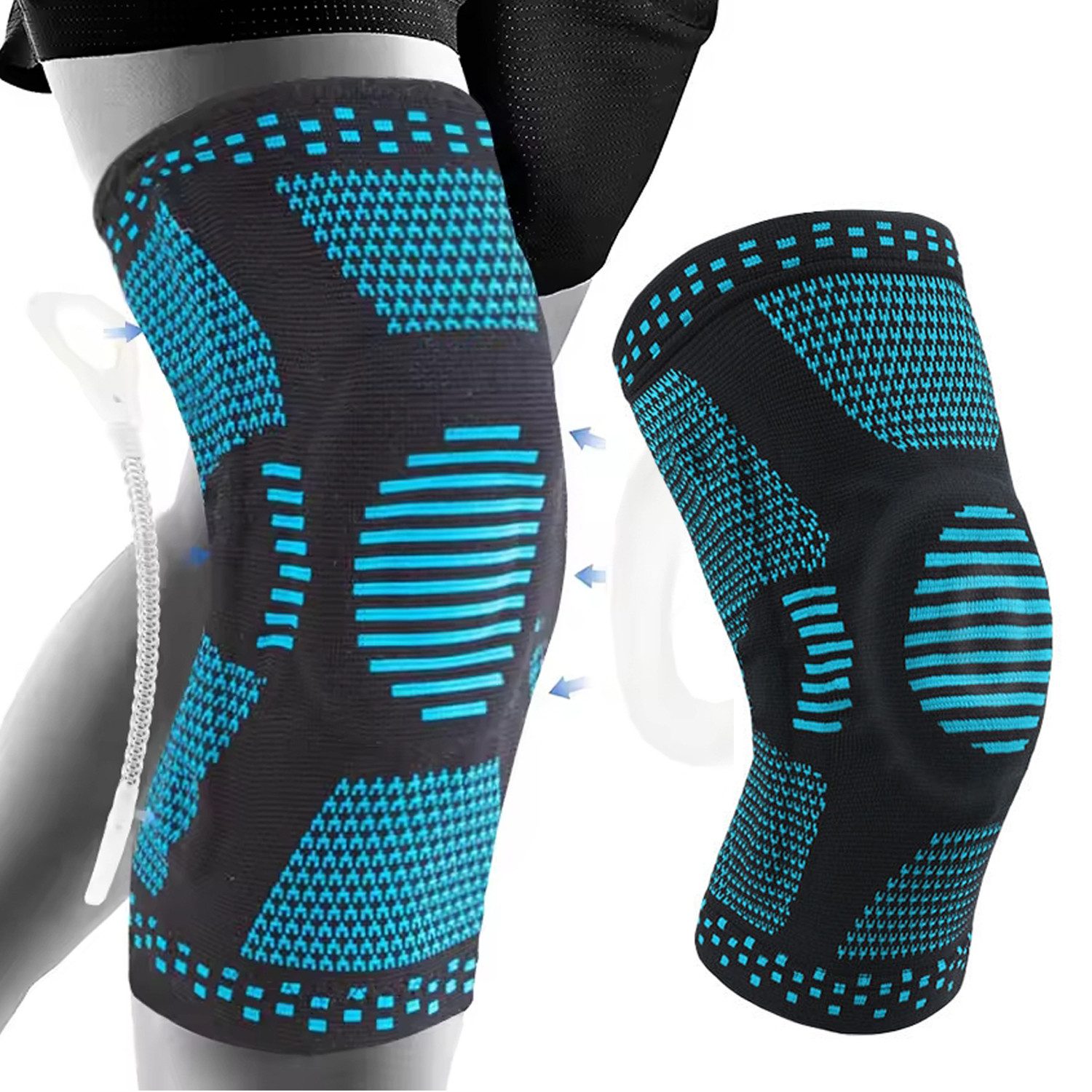 RWEUOQ Kniebandage Kniestütze, Komprimierte Kniebandage für