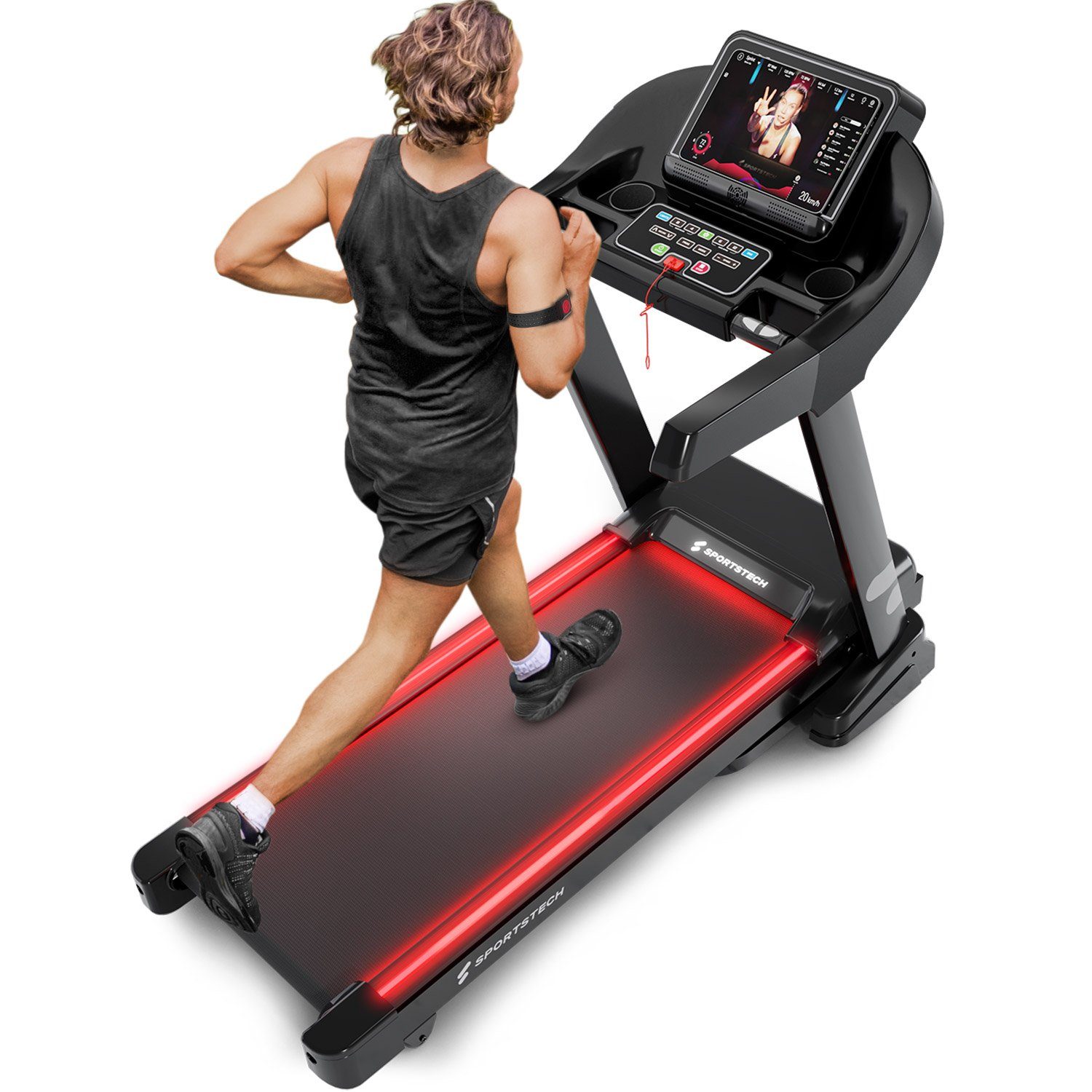 Sportstech Laufband F37s, Profi, Premium App
