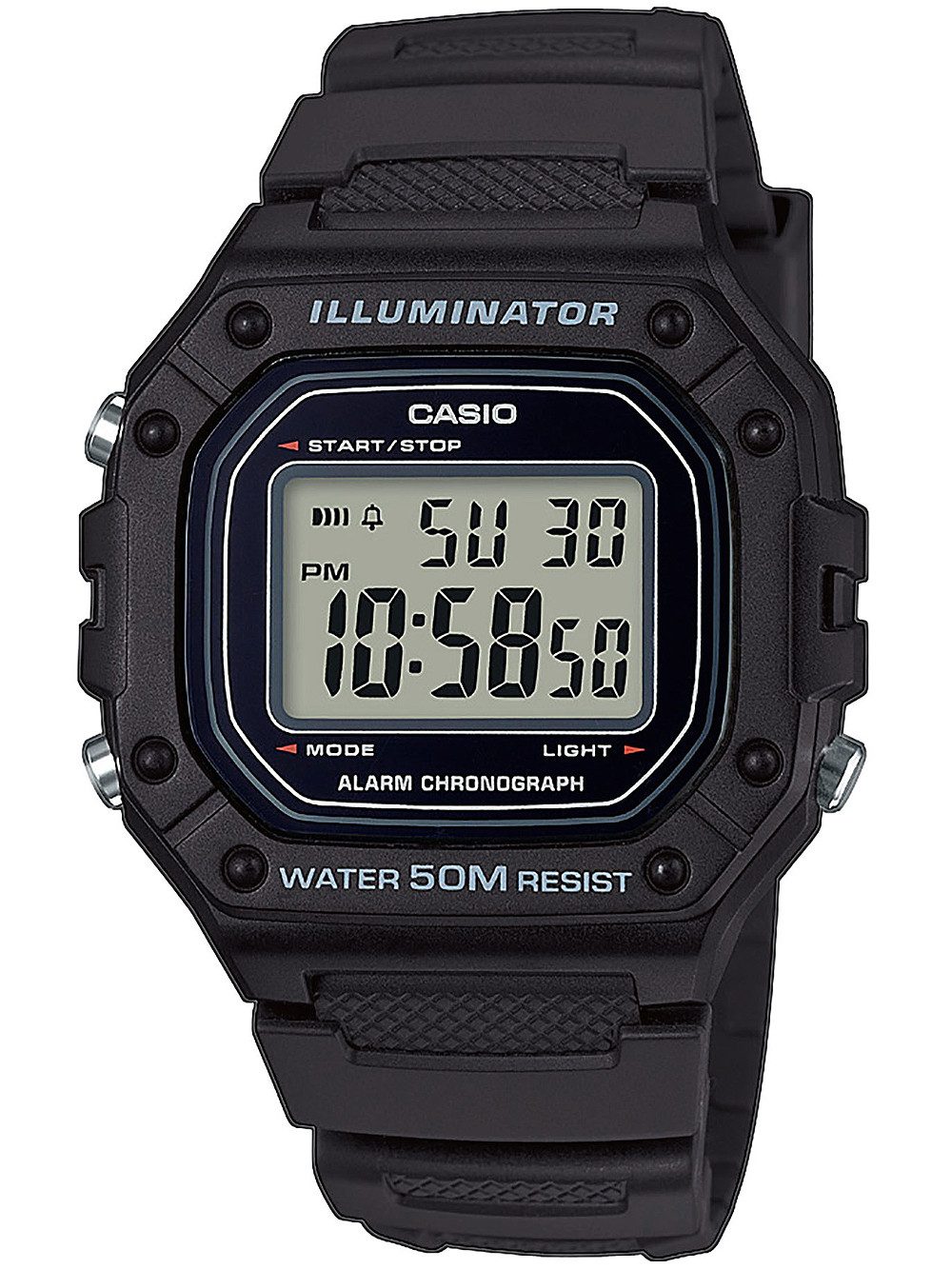 CASIO Quarzuhr Casio W-218H-1AVEF Collection Herrenuhr