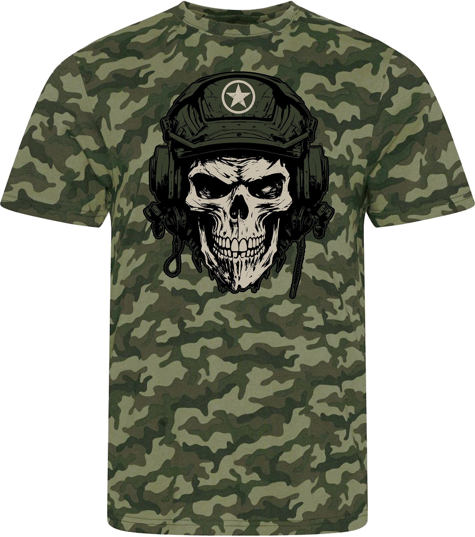 Baddery Print-Shirt US Army Shirt: 'Tank