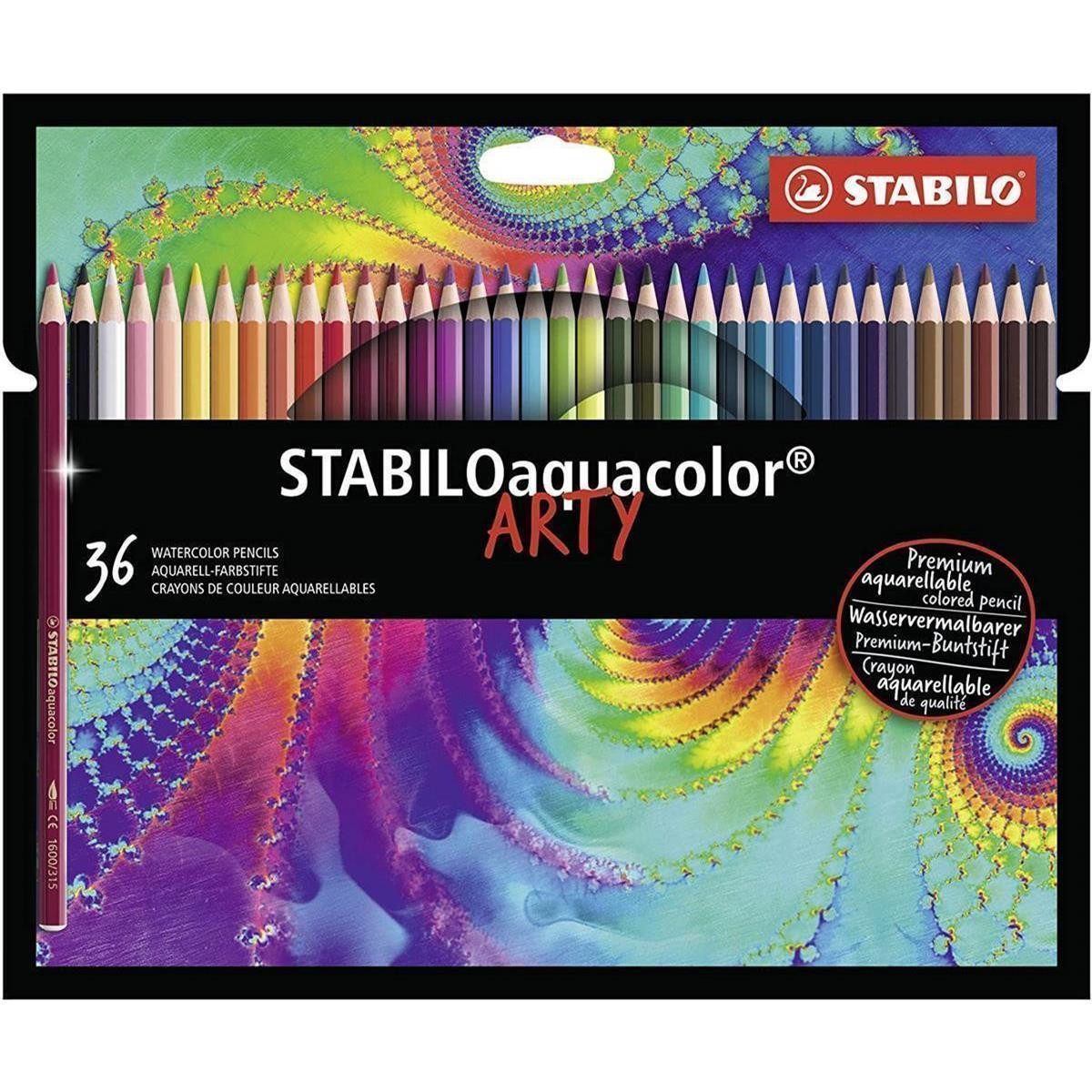 STABILO Aquarellstifte STABILO aquacolor ARTY Aquarell-Farbstift