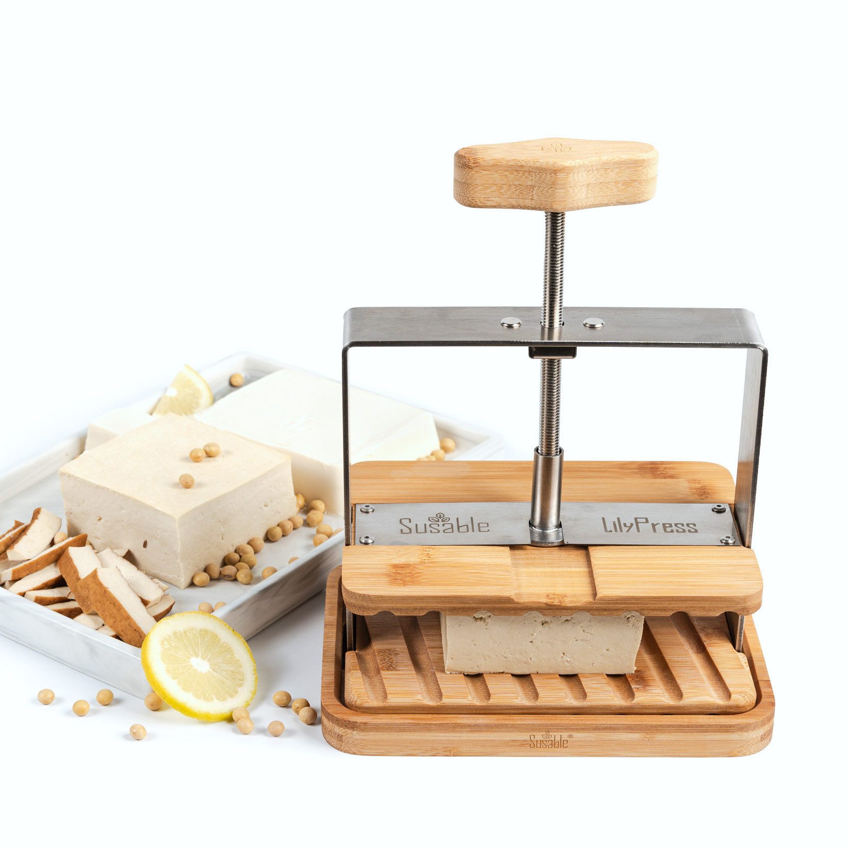 Susable Frischkäsebereiter Vielseitige Bambus Tofu/käse Presse