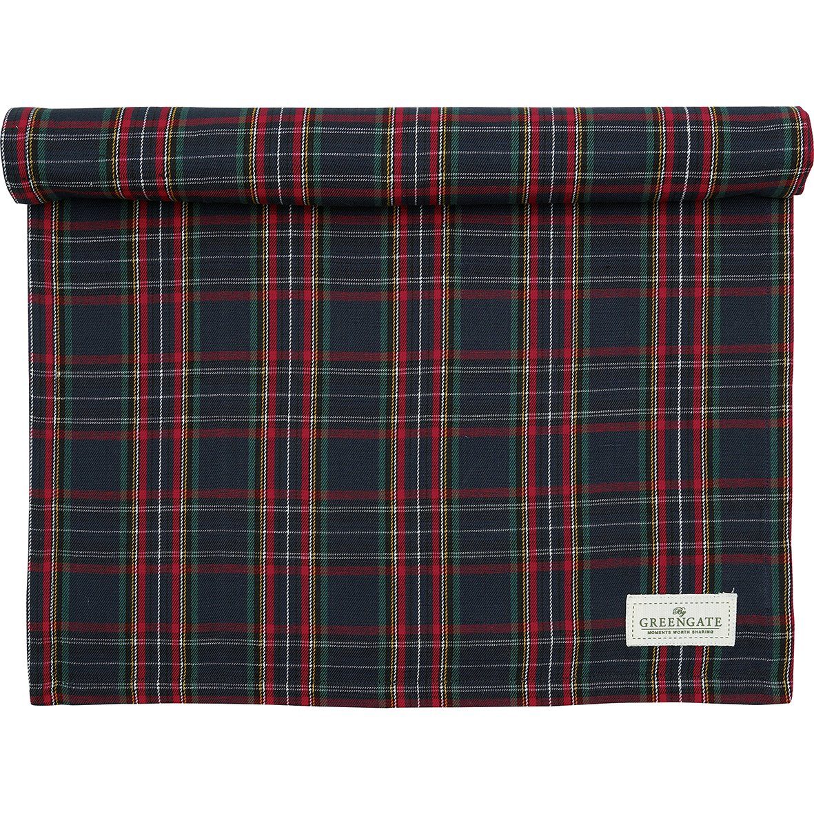 Greengate Tischläufer Dagmar Tischläufer check dark