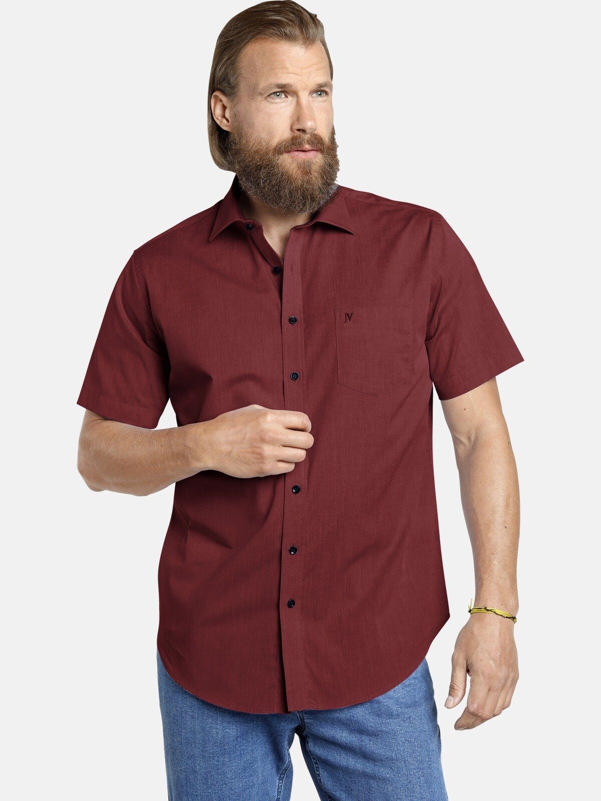 Jan Vanderstorm Kurzarmhemd EVIN Comfort Fit