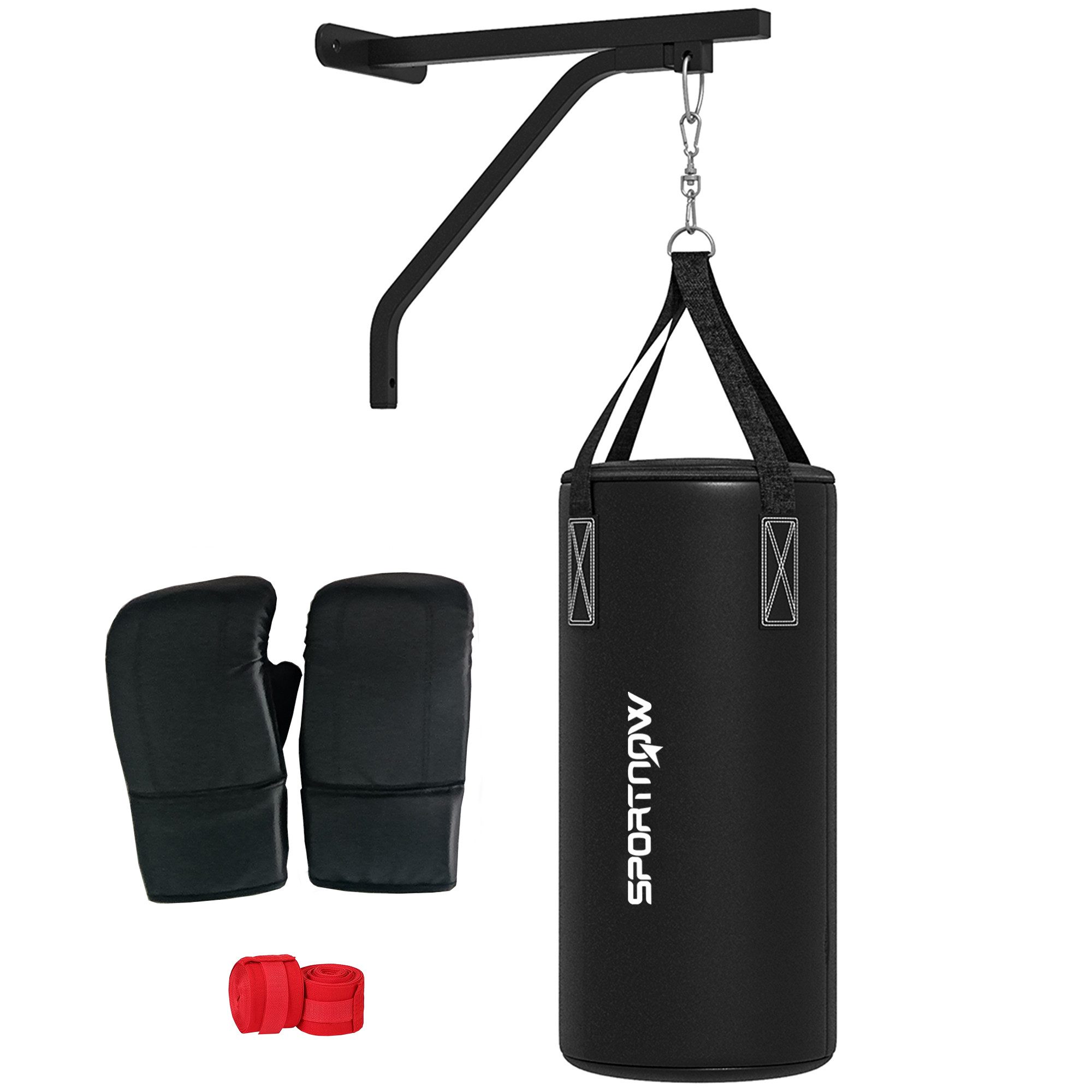 SPORTNOW Boxsackhalterung mit Boxsack-Wandhalterung, (bis 35