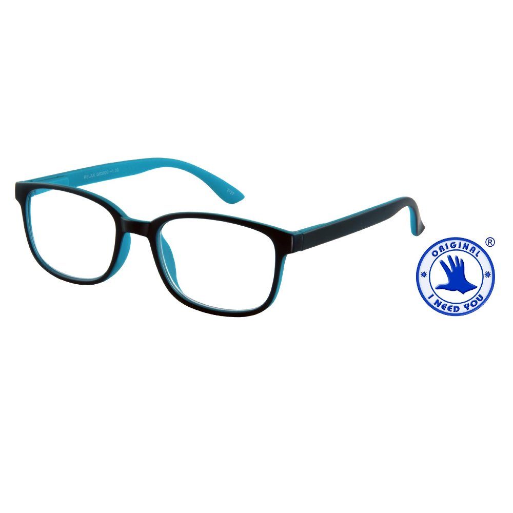 I Need You Lesebrille Relax Blau-Blau