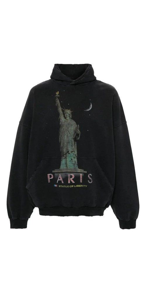 Balenciaga Rundhalspullover Balenciaga Paris Liberty distressed