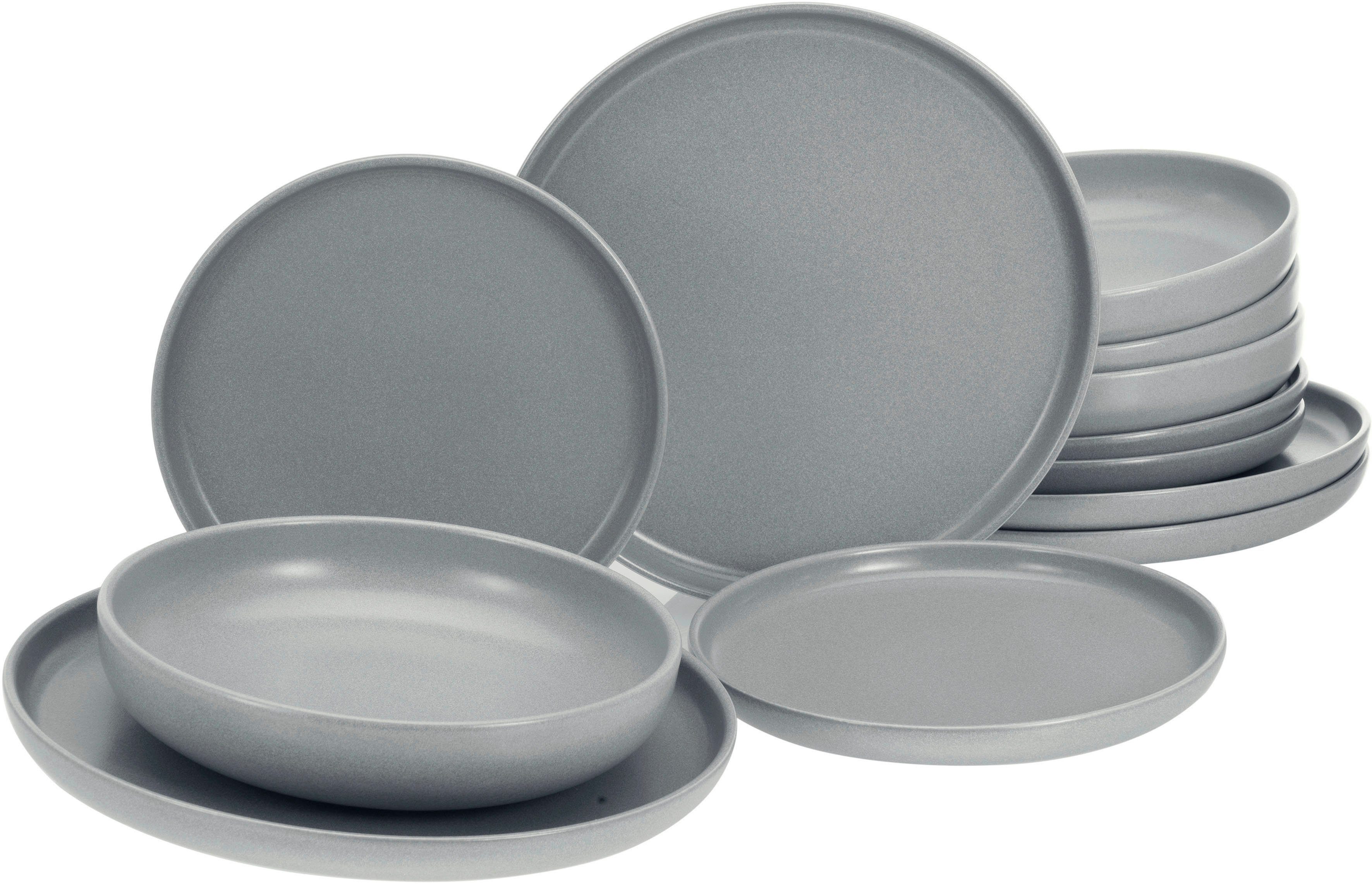 CreaTable Tafelservice Uno (12-tlg), 4 Personen,