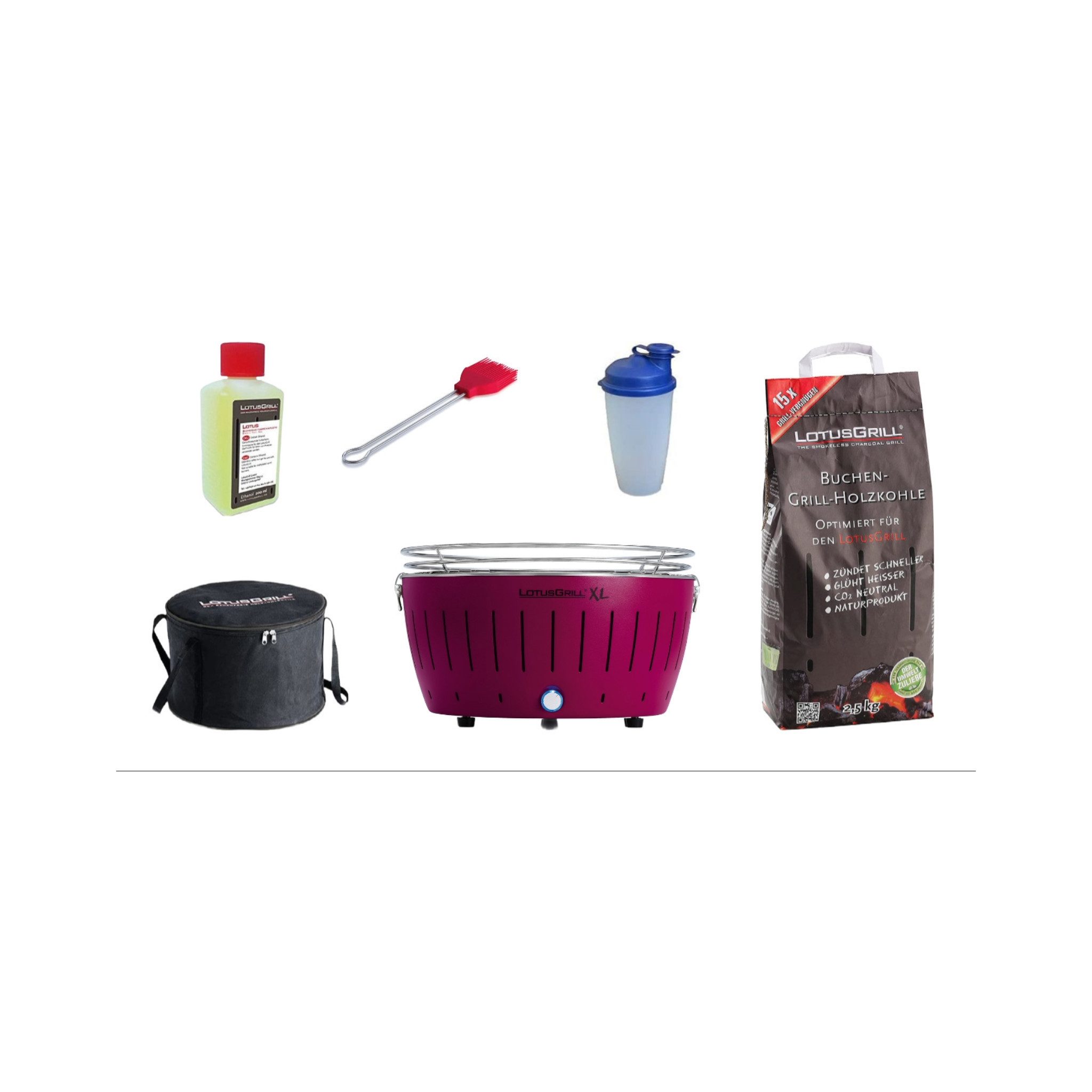 LotusGrill Holzkohlegrill LotusGrill XL Starter-Set 1x