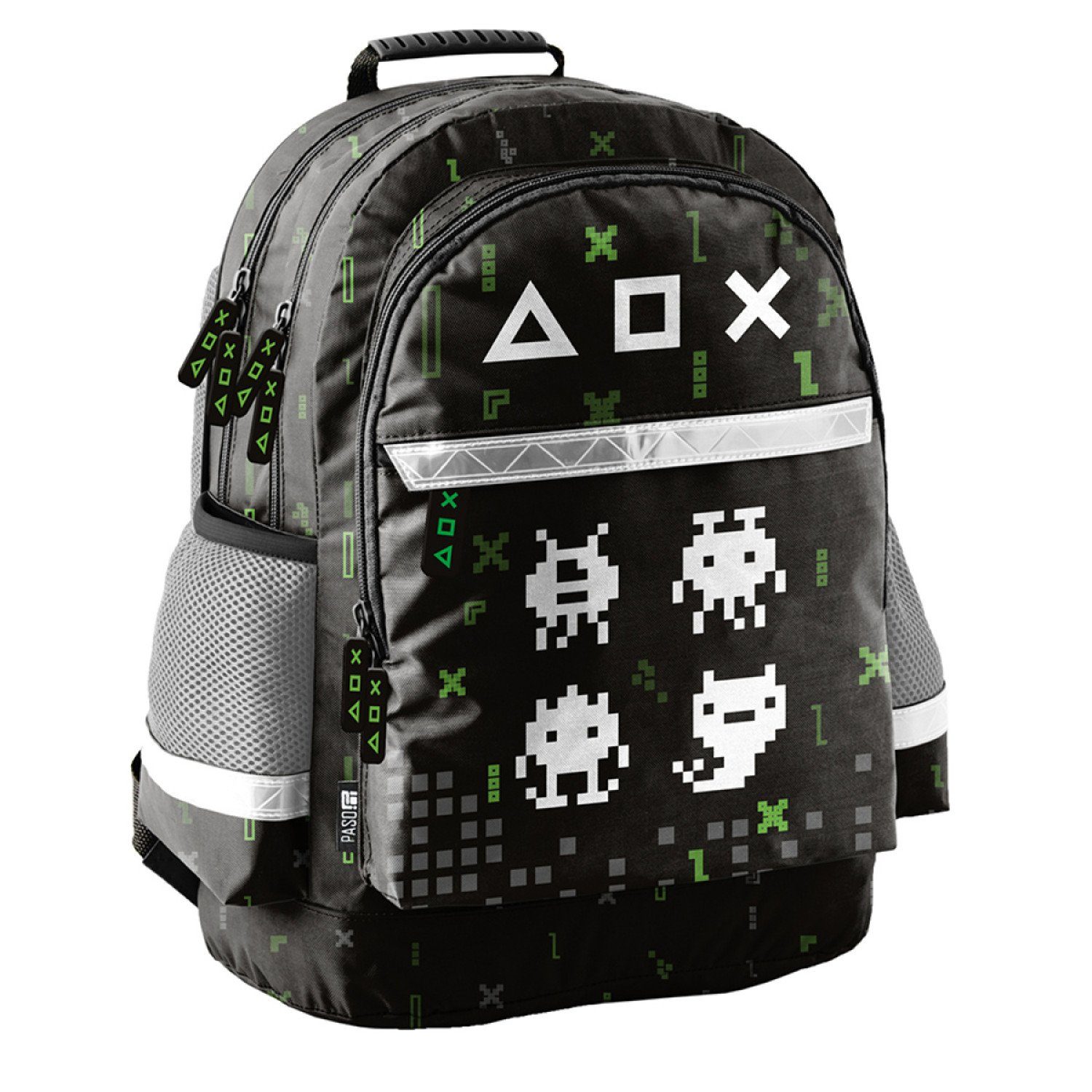 PASO Schulrucksack PP23GE-116, Gaming Schulrucksack