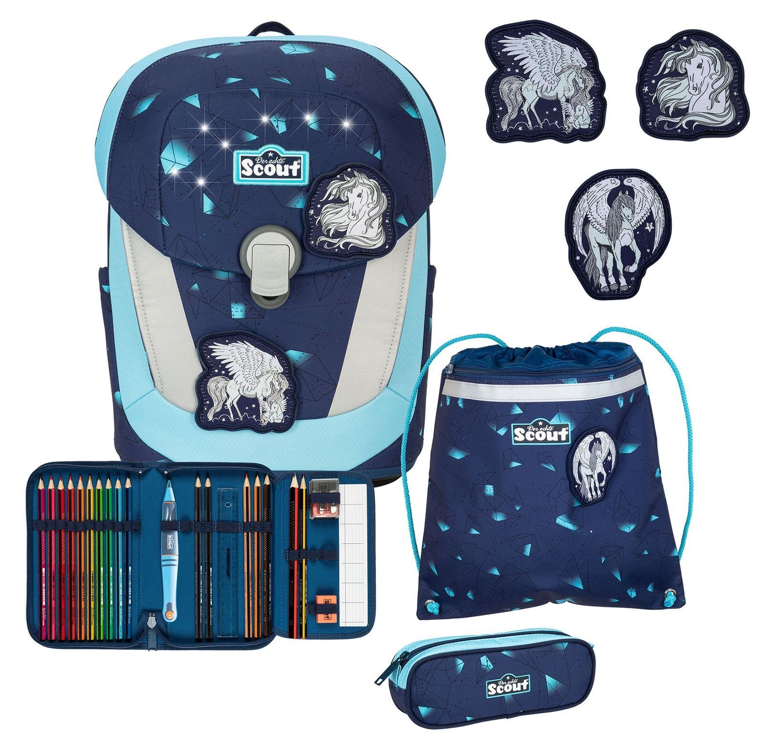 Scout Schulranzen Sunny II Set 5-teilig