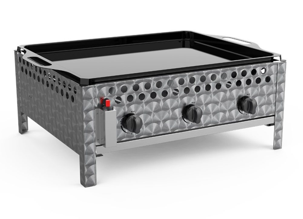 Tepro Gasgrill Wurstbräter, mit Grillpfanne, emailliert