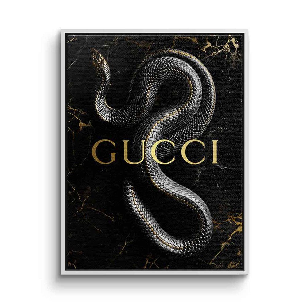 DOTCOMCANVAS® Leinwandbild, Leinwandbild luxury snake Gucci