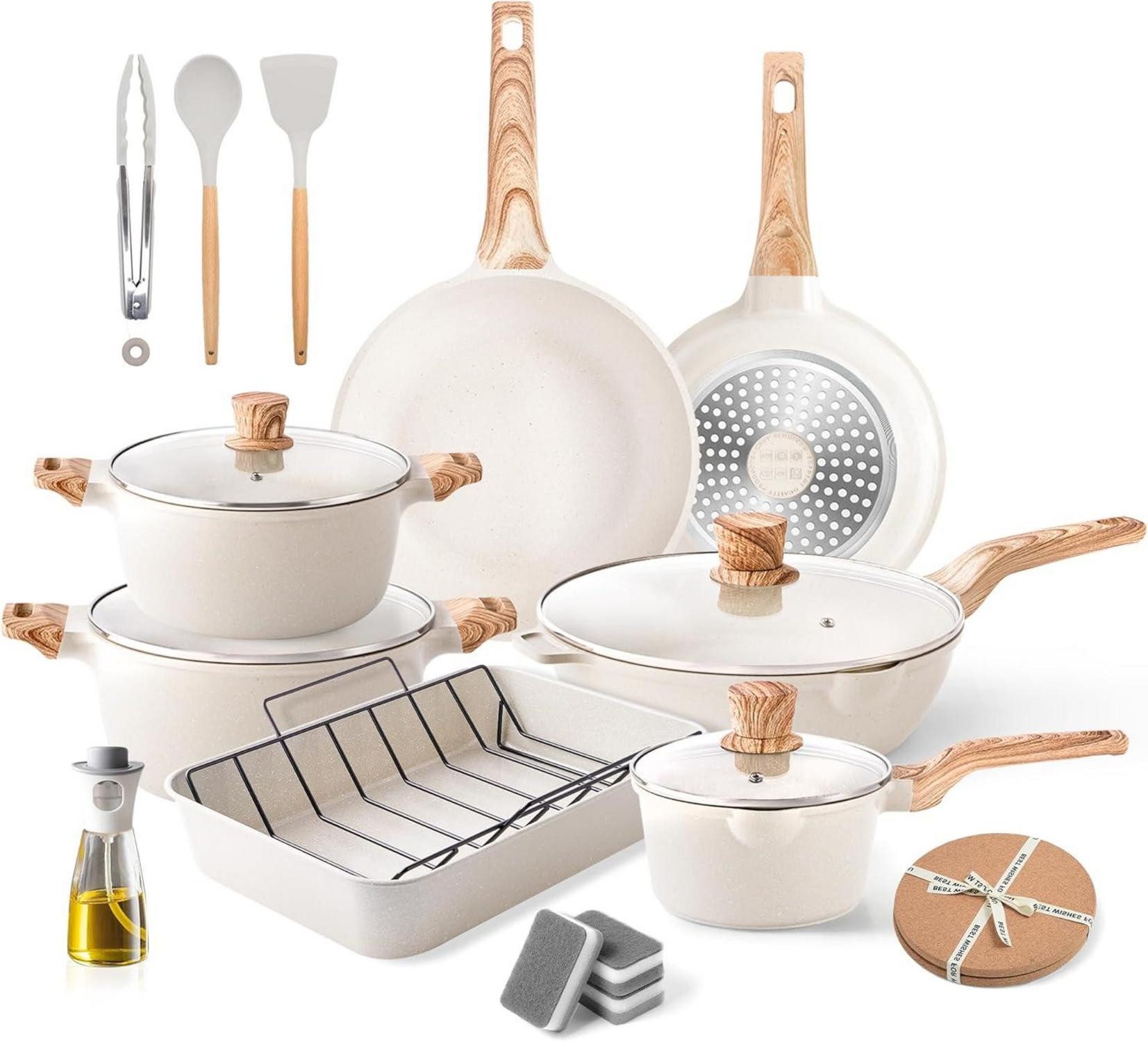 LuxusKollektion Pfannen-Set Induktion Töpfe und Pfannen