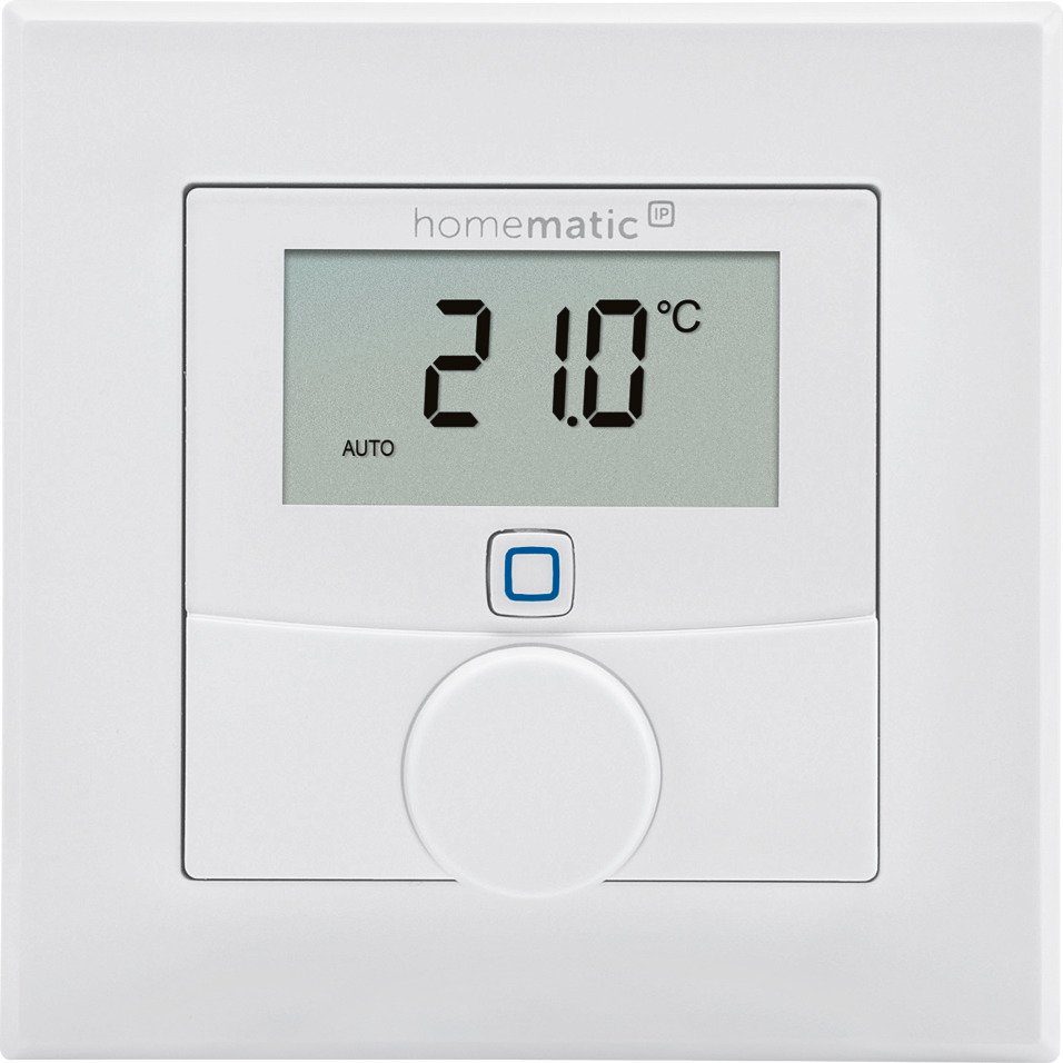 Homematic IP Heizkörperthermostat Wandthermostat mit Luftfeuchtigkeitssensor