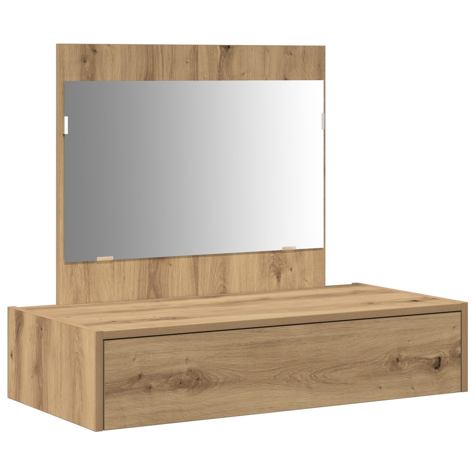 vidaXL Schminktisch Schminktisch Wandmontage Artisan Eiche
