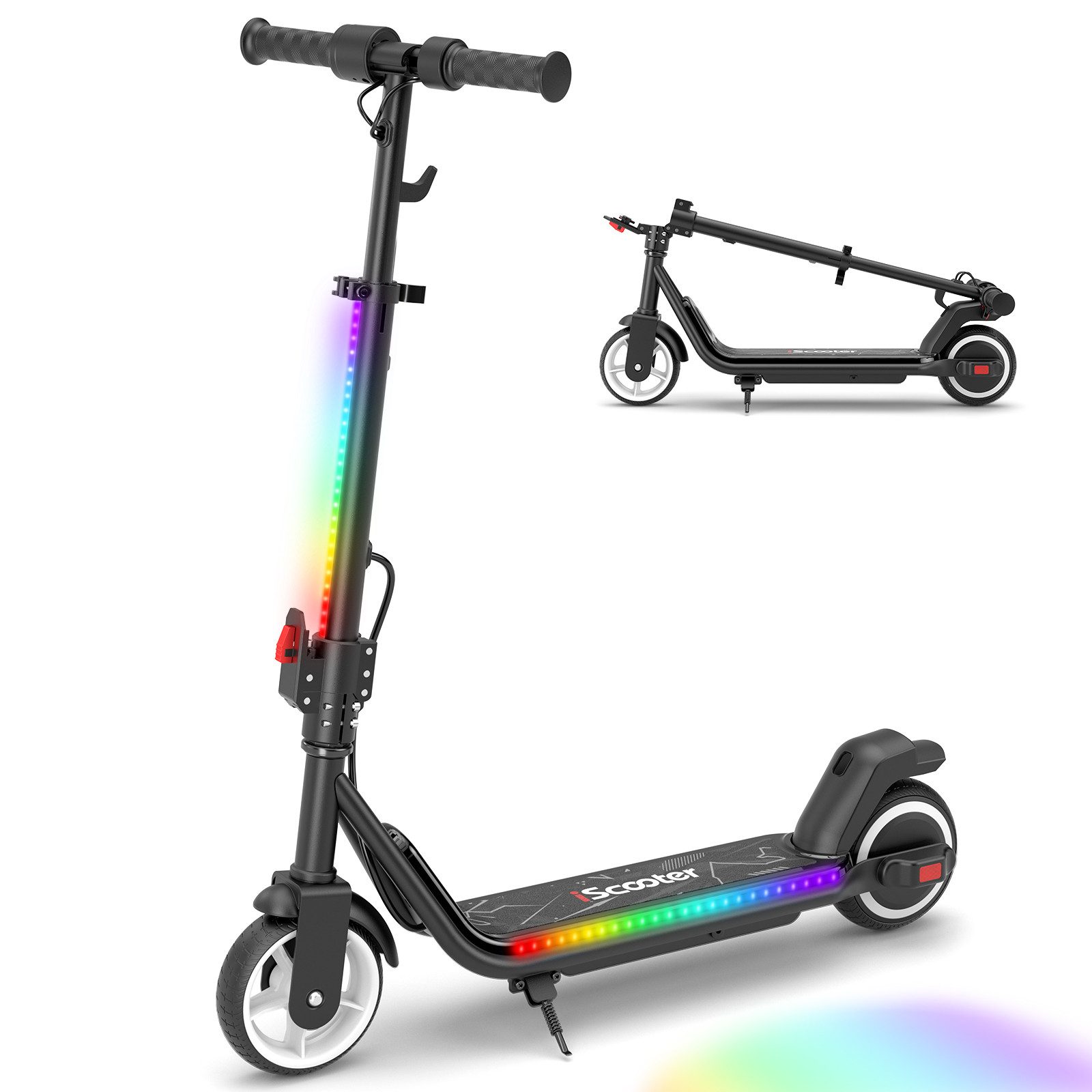 iscooter Elektro-Kinderroller E-Scooter für Kinder 6-12