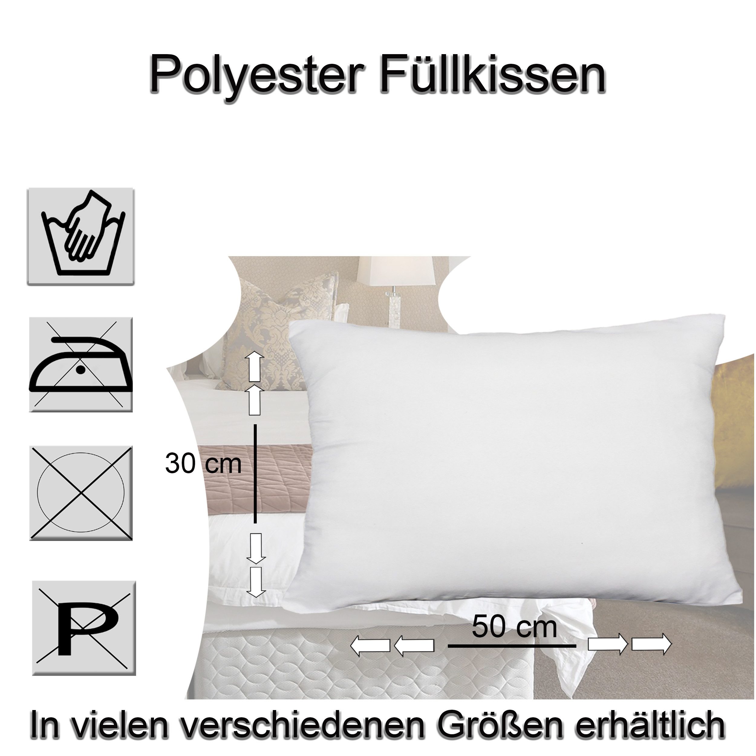 Haus und Deko Kopfkissen Kopfkissen Füllkissen