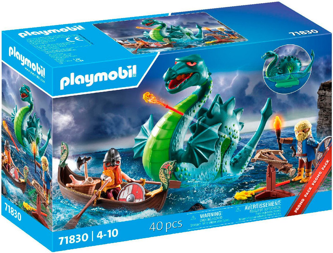 Playmobil® Wikinger mit Seeungeheuer (71830), Playmobil