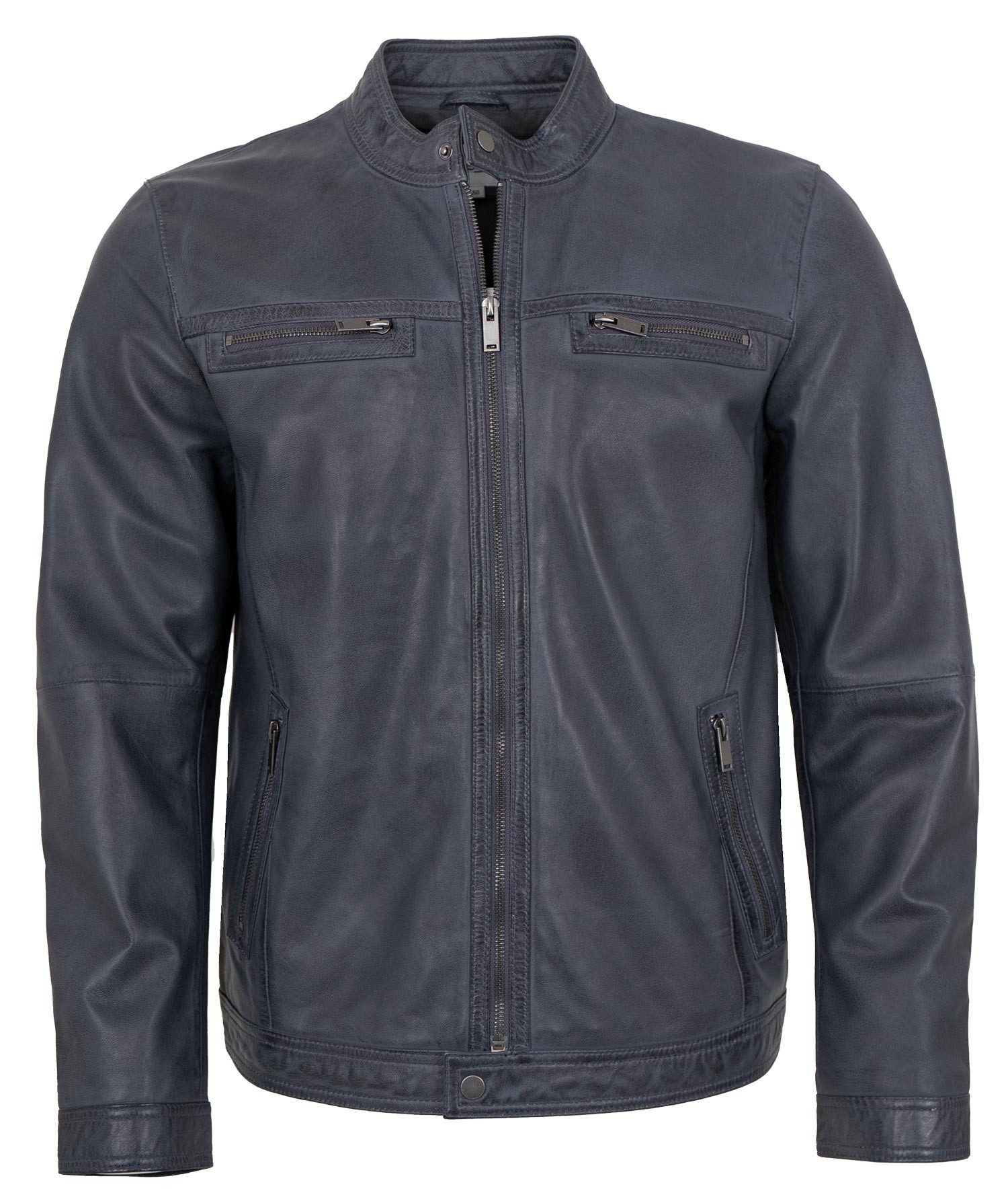 Lederjacken24 Lederjacke Remo Herren Lederjacke Lammnappa