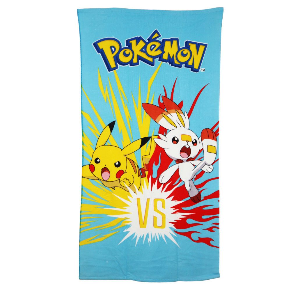 POKÉMON Strandtuch Pokemon Pikachu vs HOPPLO