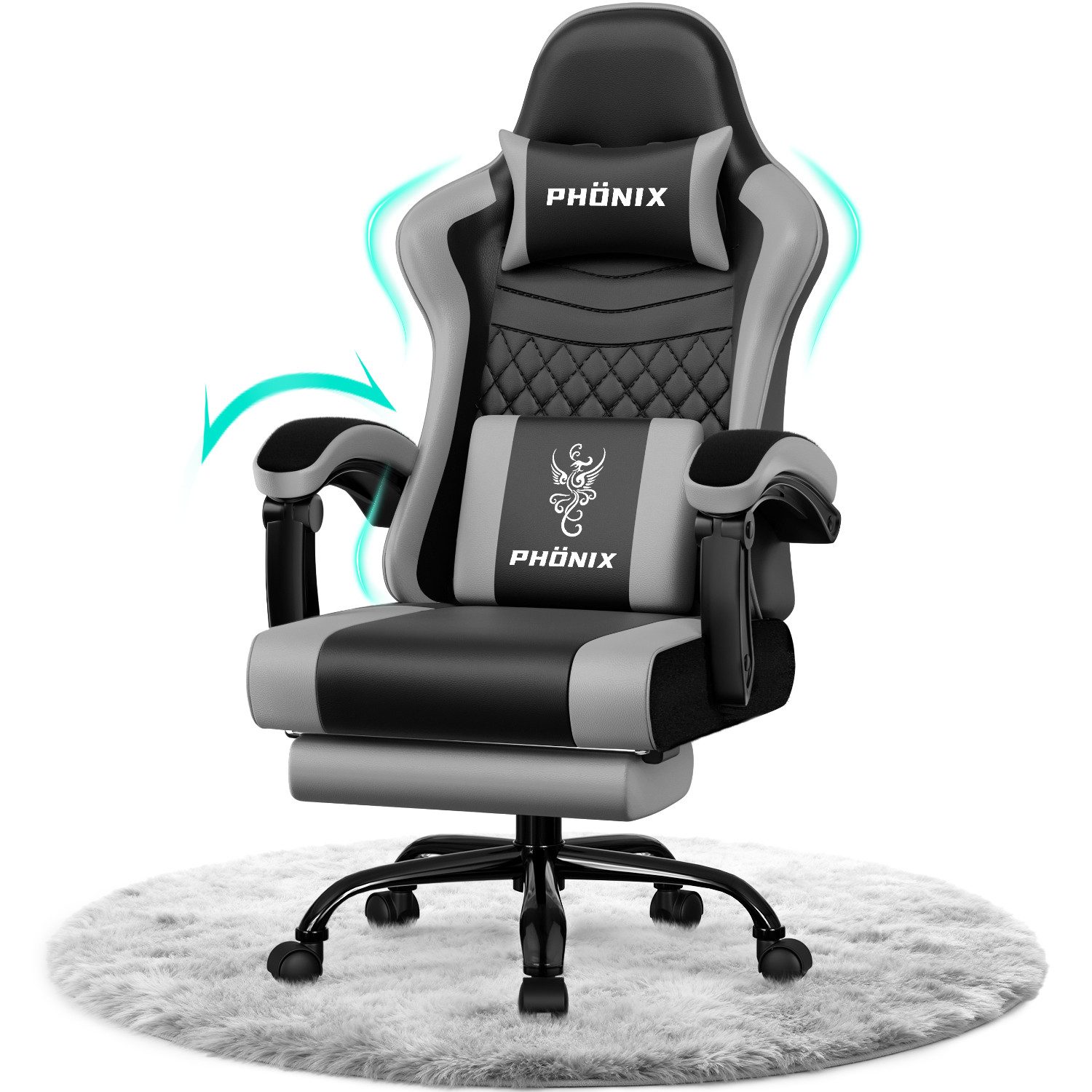 Adormii Gaming-Stuhl Gaming Stuhl ergonomisch Gaming