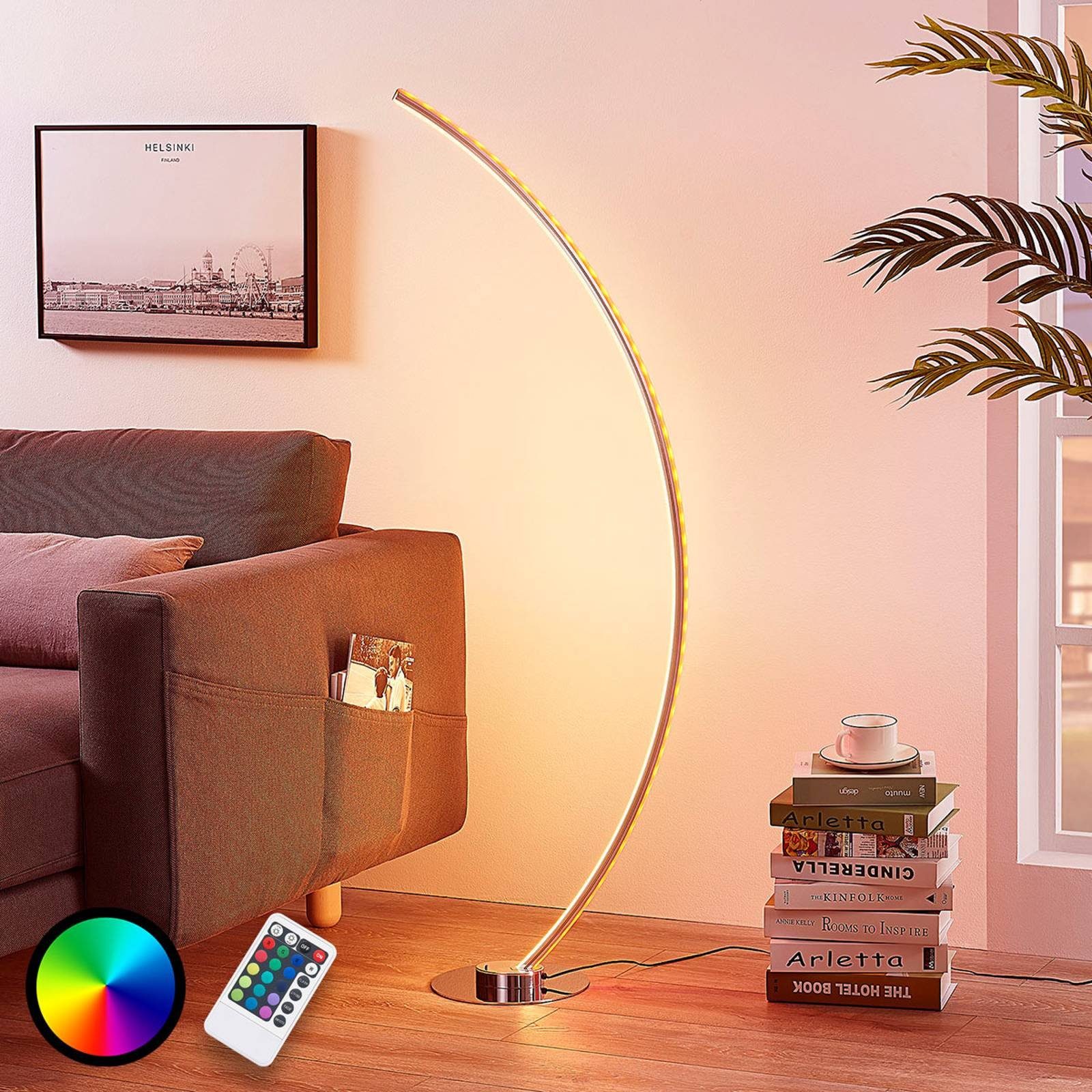 Lindby LED Stehlampe Amaro, dimmbar, LED-Lampen,