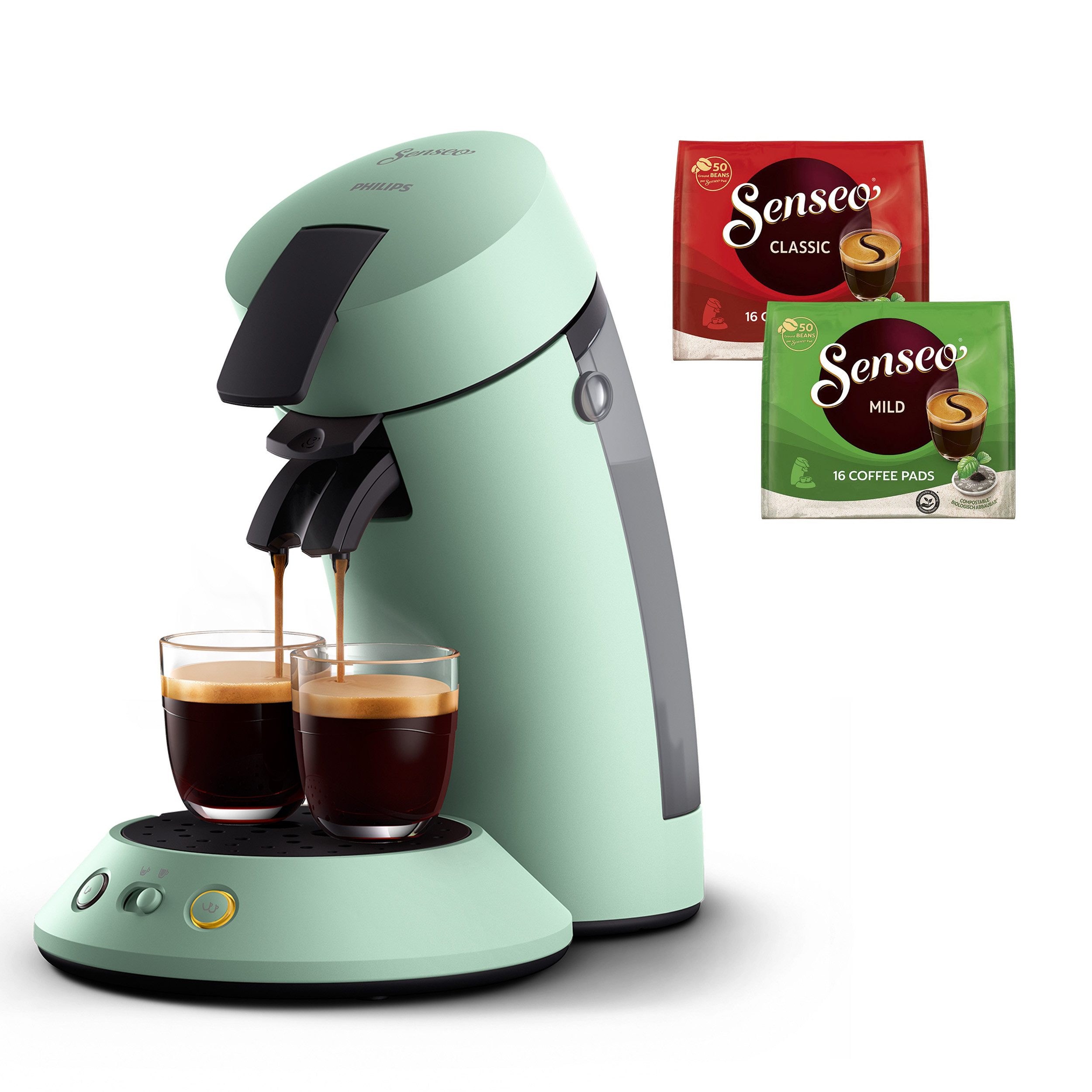 Philips Senseo Kaffeepadmaschine Original Plus CSA210/80,