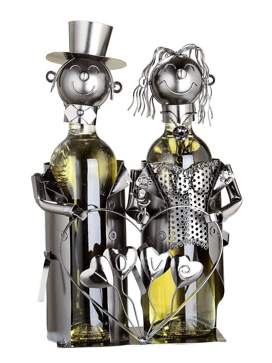 GILDE Flaschenhalter Bier Wein Flaschenhalter Hochzeitspärchen