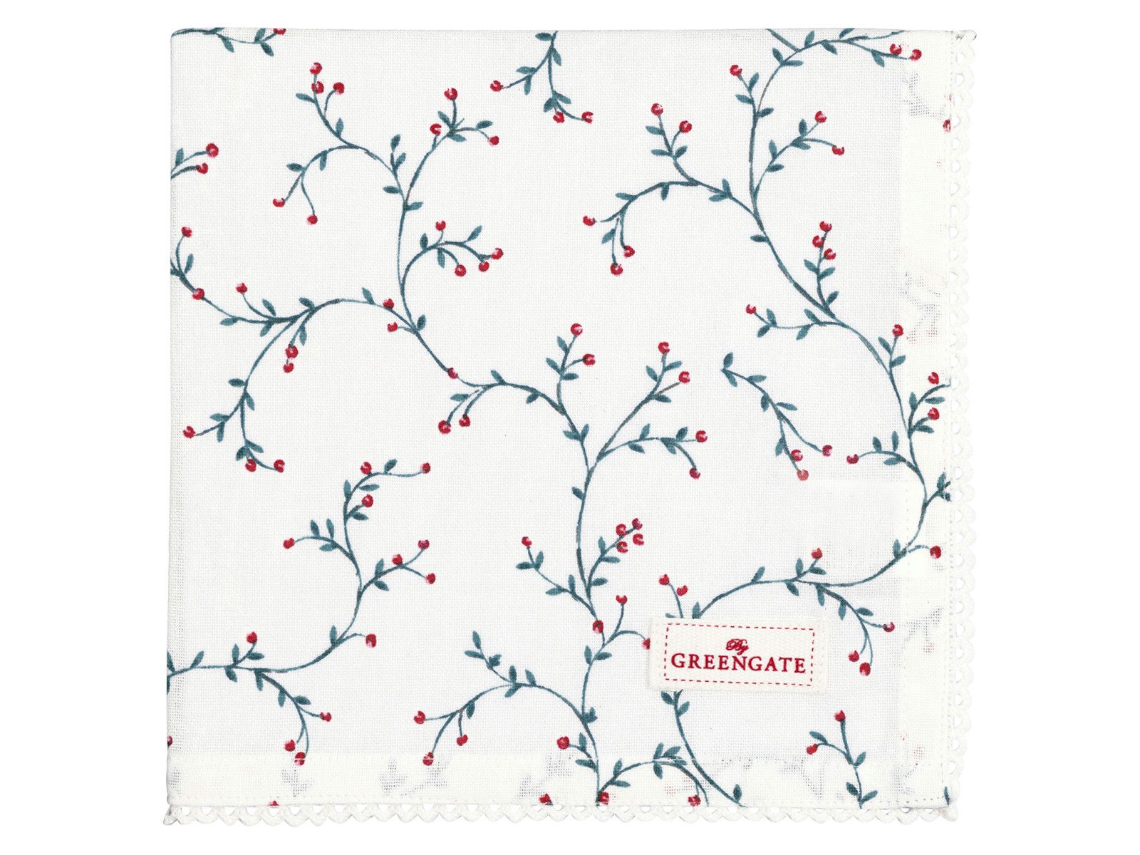 Greengate Stoffserviette Lucie Stoffserviette mit Spitze