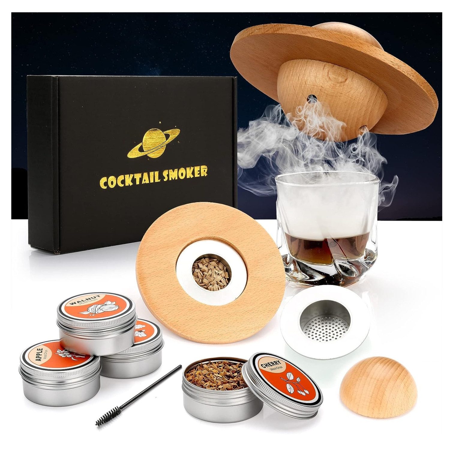 LuxusKollektion Cocktail-Set Whiskey Smoker Set Geschenke