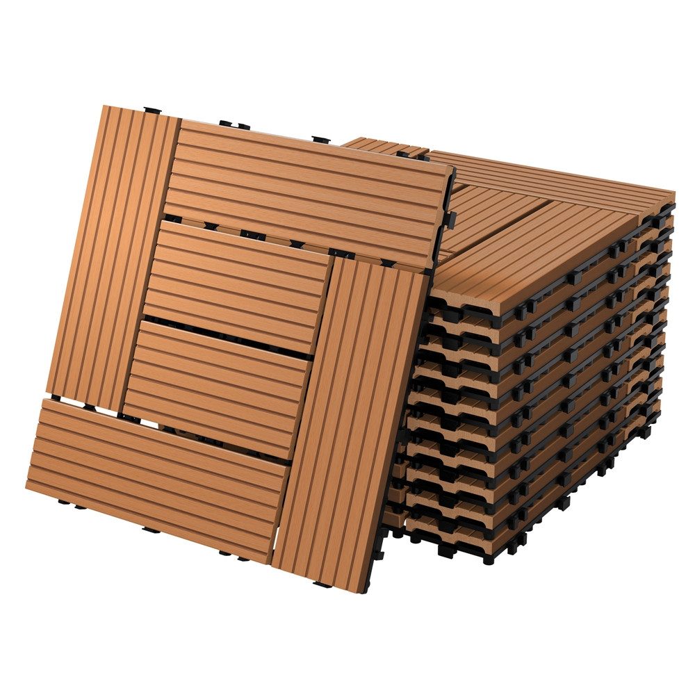 ECD Germany Terrassendielen WPC Bodenplatte Terrassenfliesen