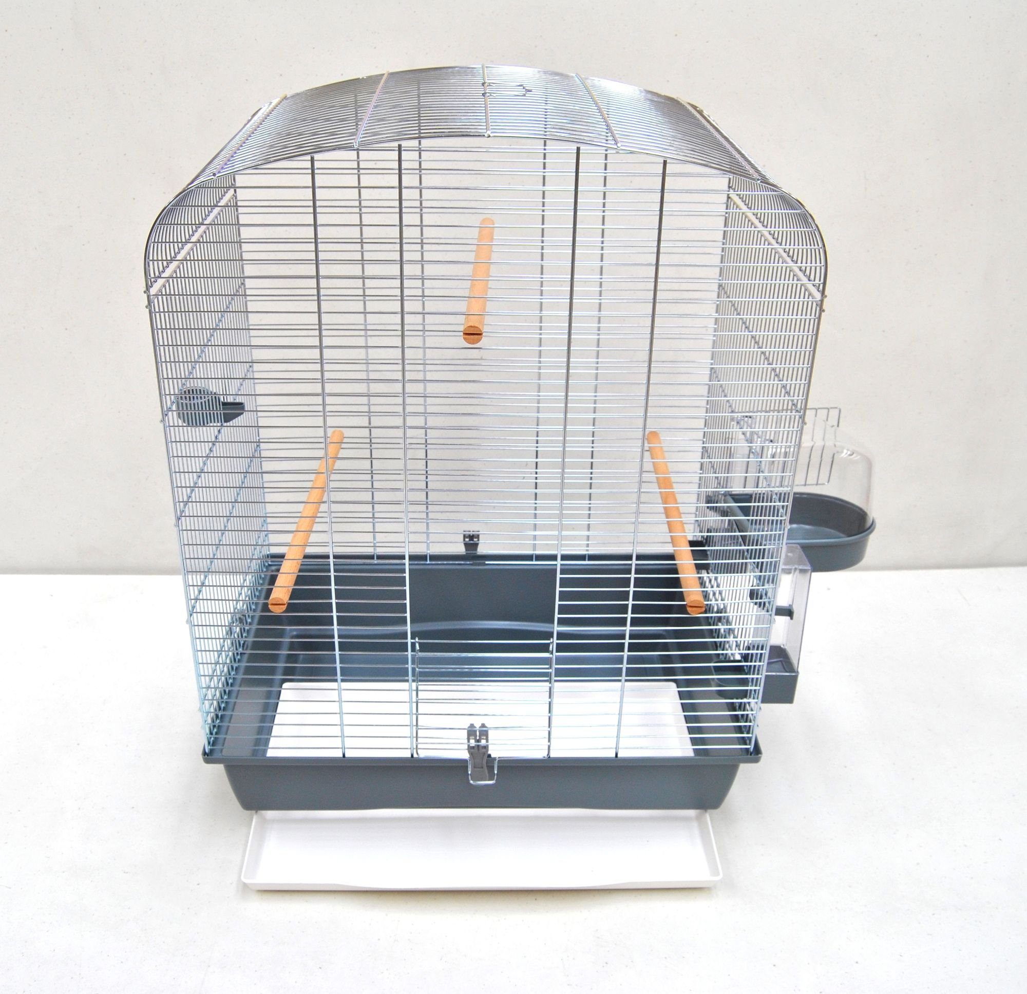 Ollesch Vogelkäfig Vogelkäfig Elena Chrom grau
