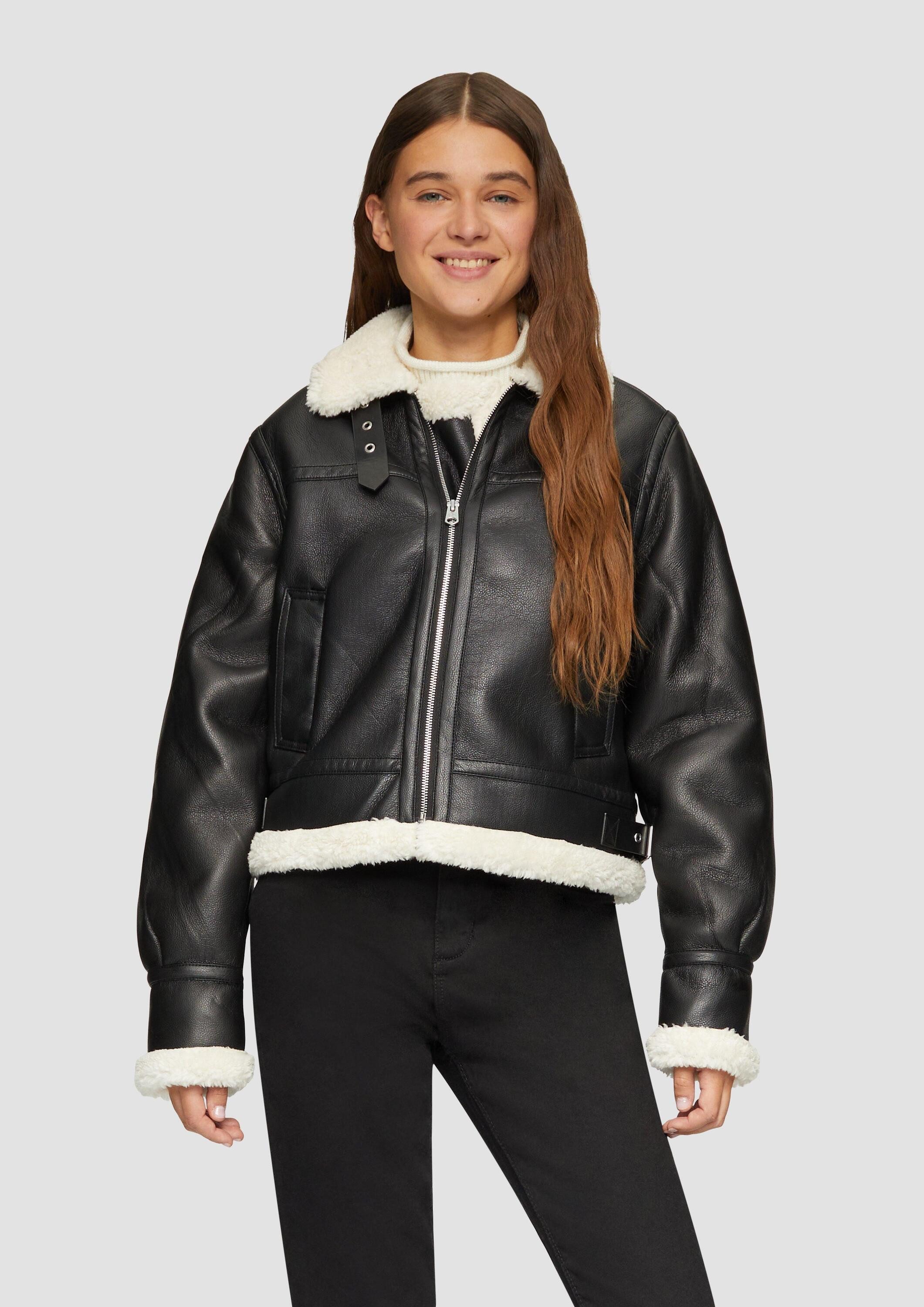 QS Winterjacke Outdoor-Jacke Verkürzte Jacke in