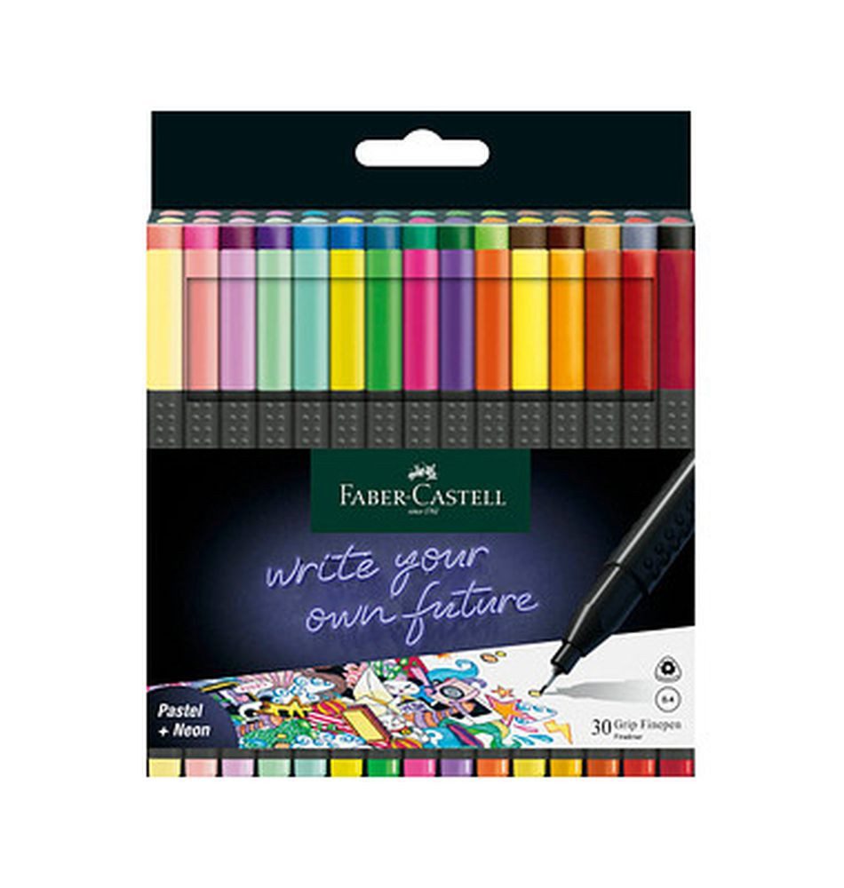 Faber-Castell Fineliner Grip Finepen 30er Etui,
