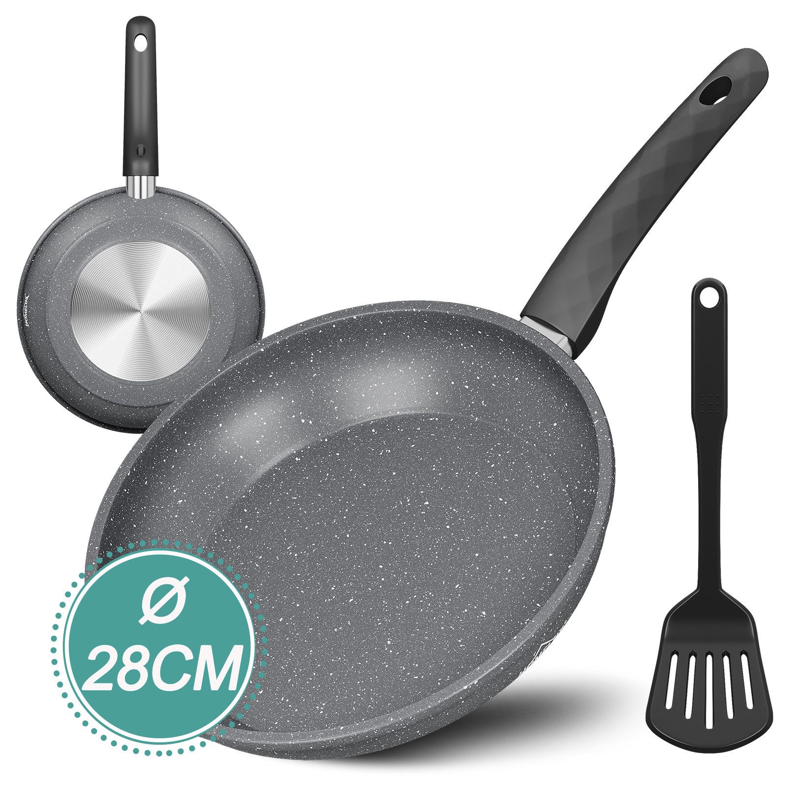 HOMELUX Pfannen-Set Pfanne Ø20/24/28 cm Bratpfanne