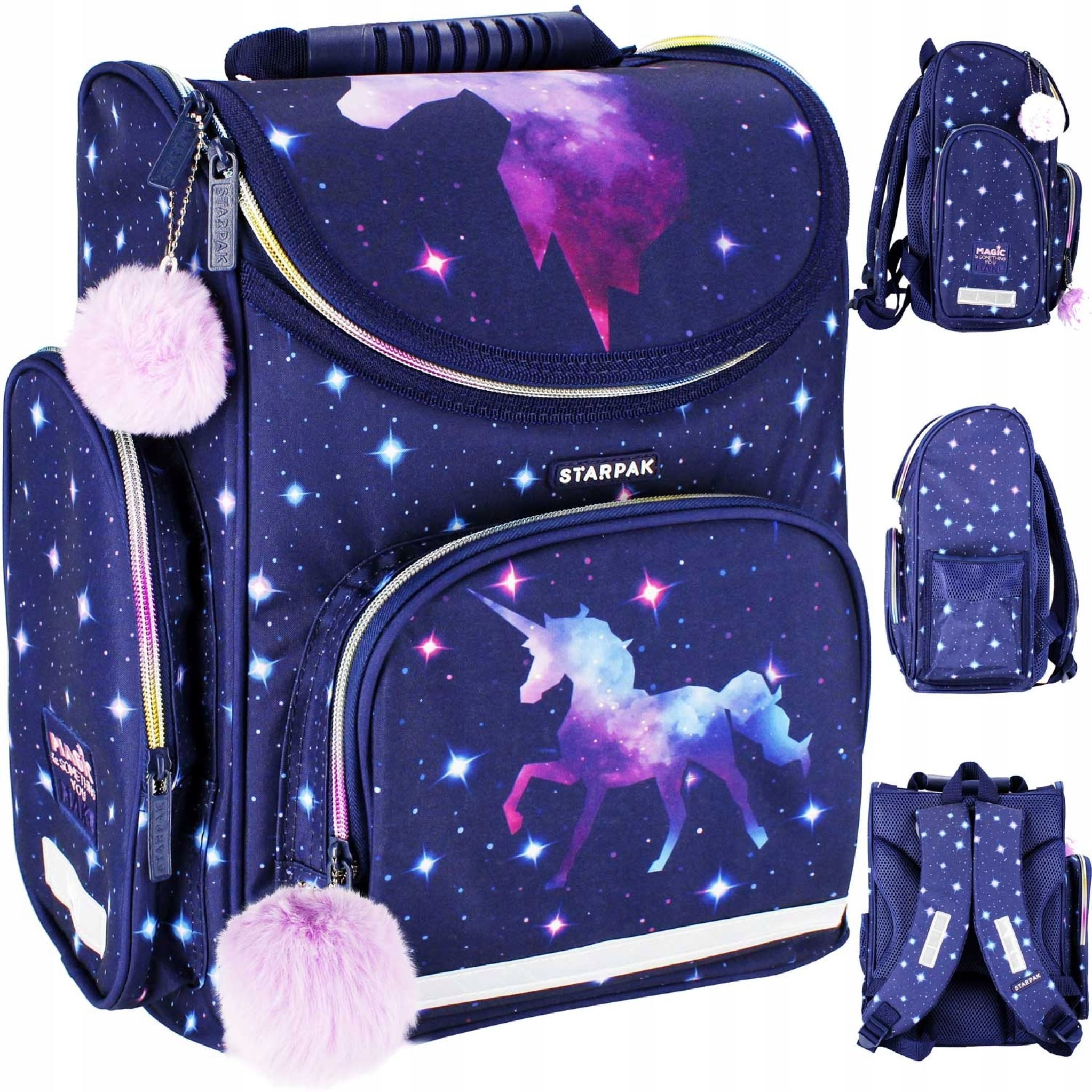 Starpak Schulranzen Ergonomischer Schulranzen 'Unicorn Galaxy'