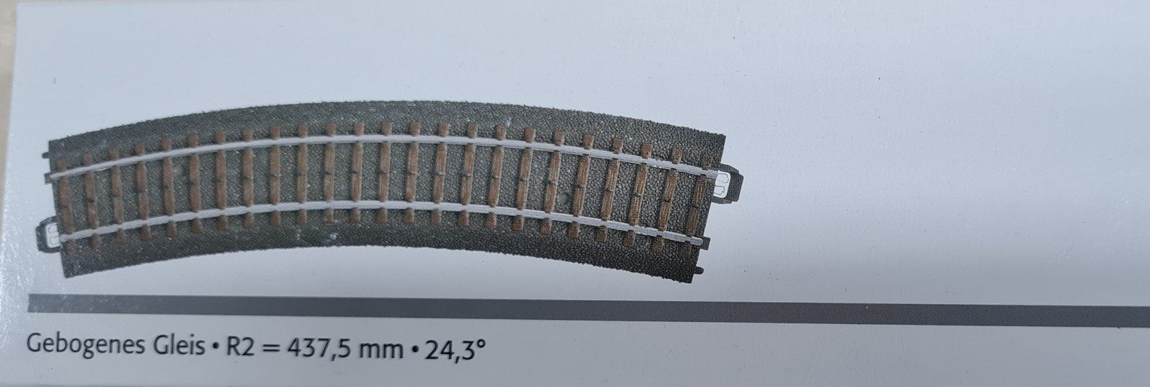 Märklin Modelleisenbahn-Prellbock Märklin H0 24224 gebogenes