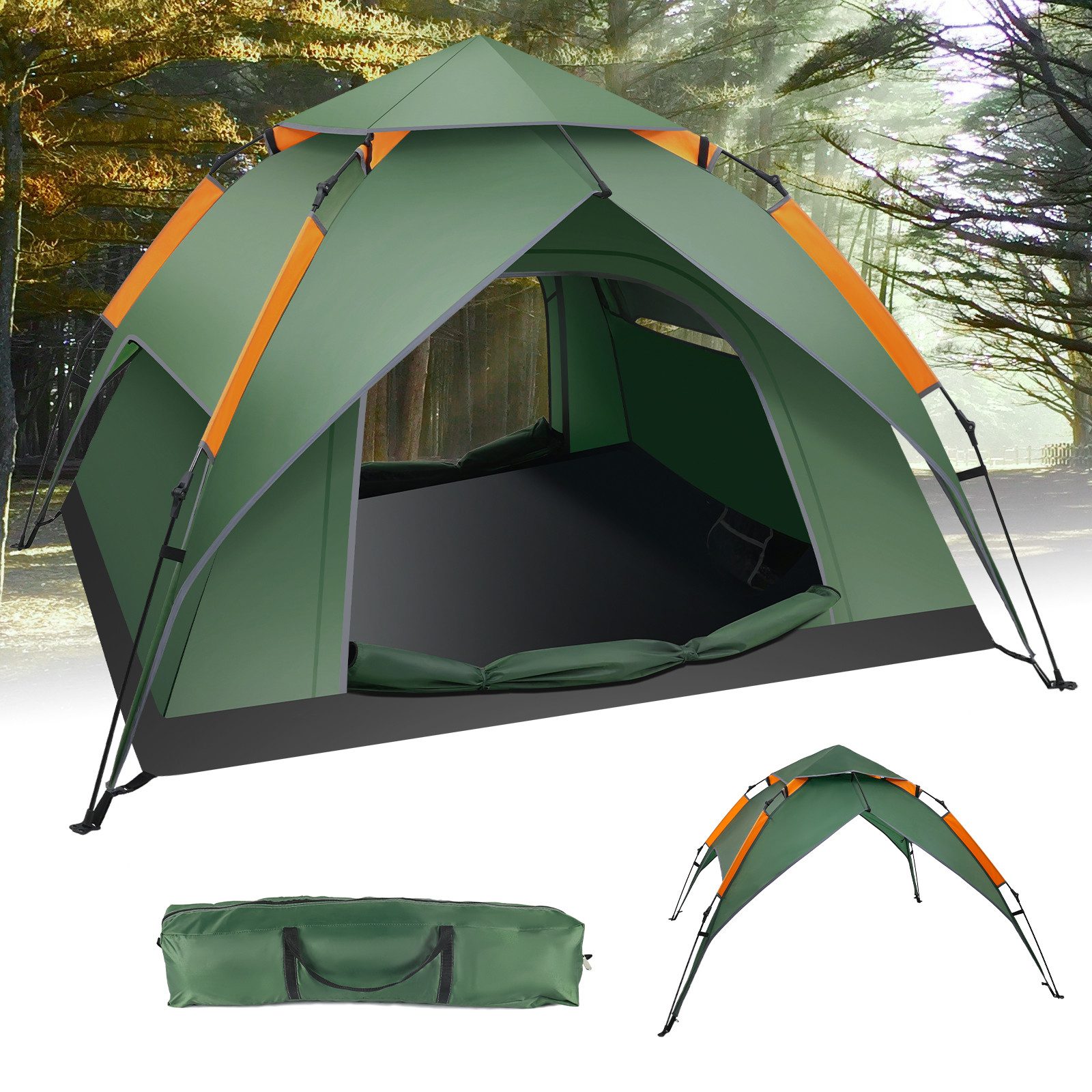 Puluomis Kuppelzelt Automatisches Campingzelt, Pop Up