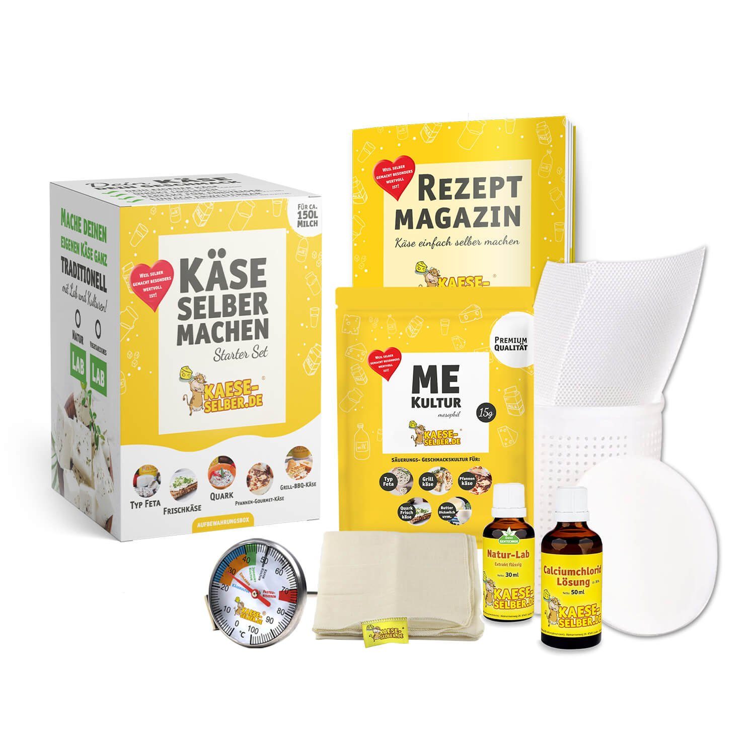 KAESE-SELBER.DE Back-Set Käse selber Machen -