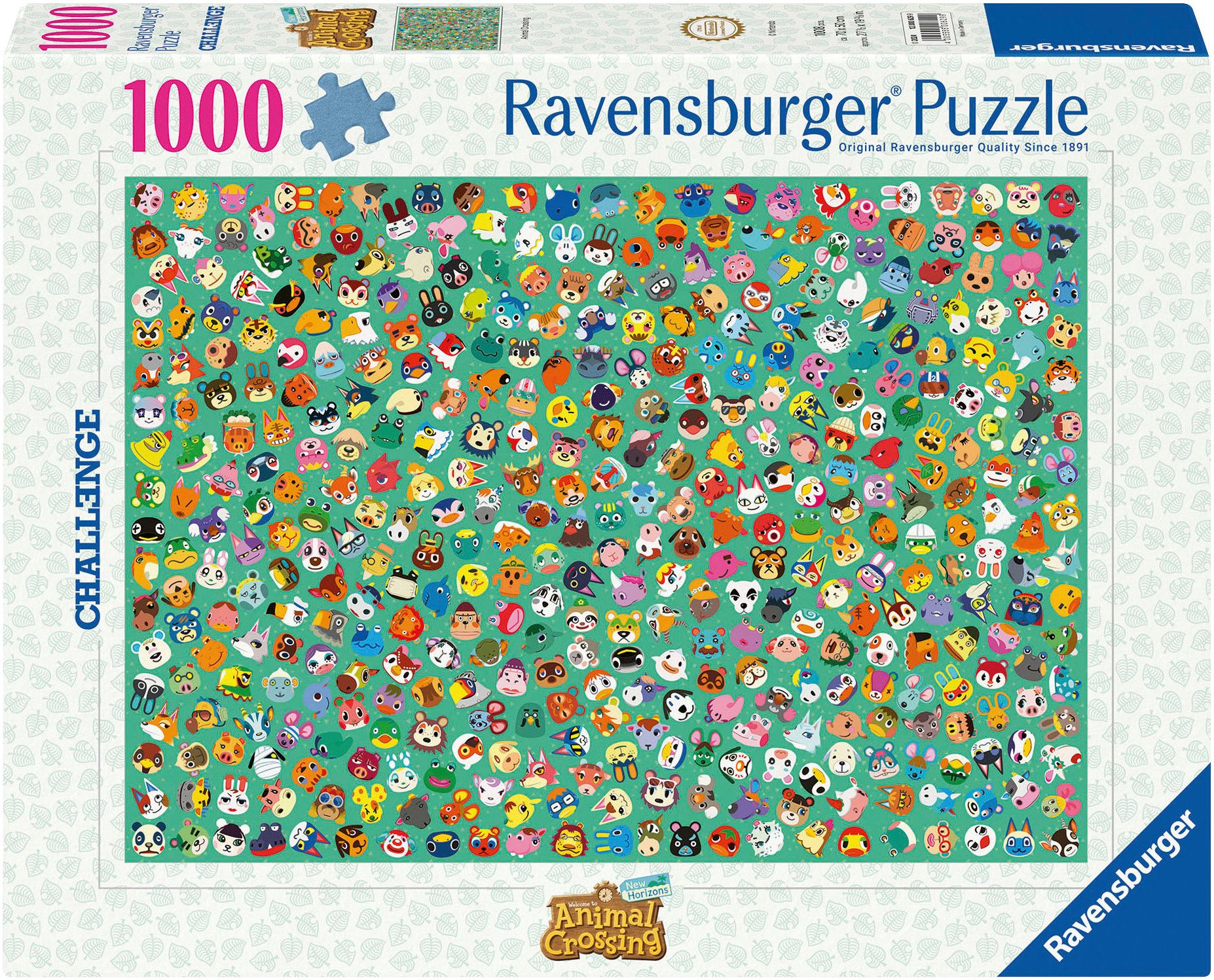 Ravensburger Puzzle Challenge, Animal Crossing, 1000