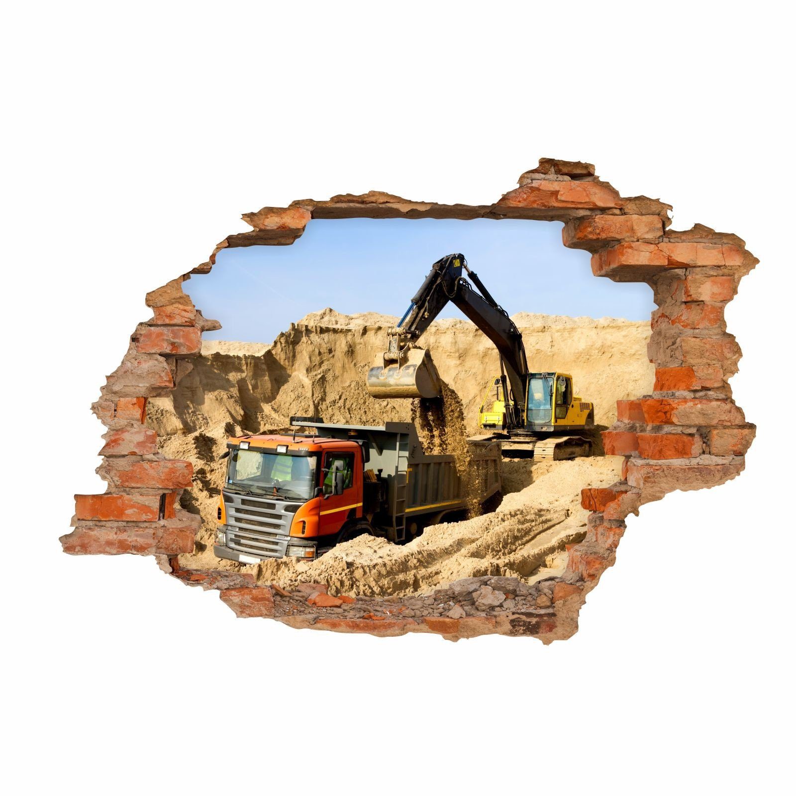 nikima Wandtattoo 071 Baustelle - Loch