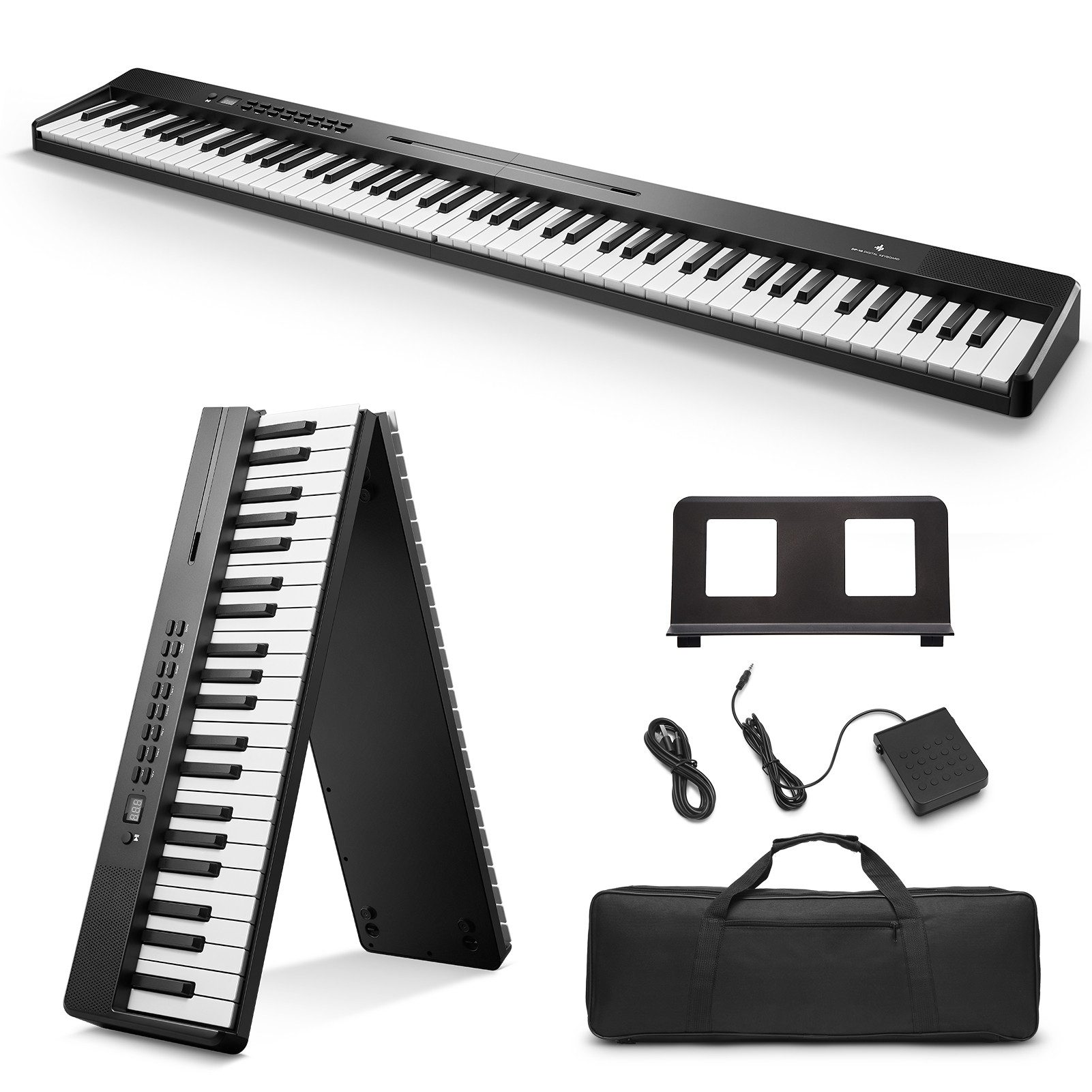 Donner Home-Keyboard Faltbares Klavier 88 Tasten