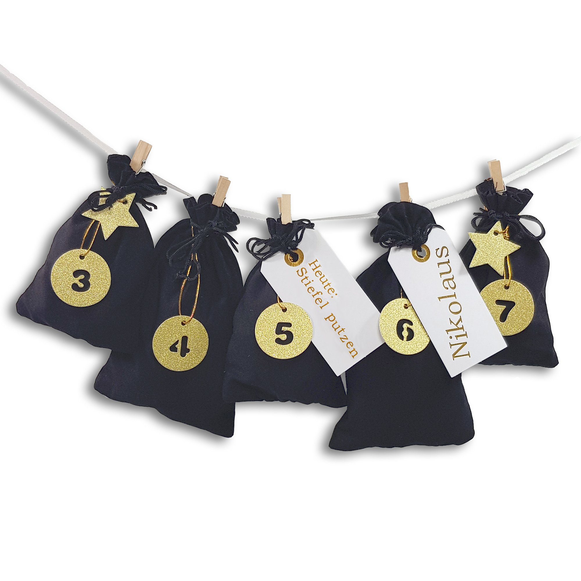 Frau WUNDERVoll befüllbarer Adventskalender Adventskalender Schneeflöckchen