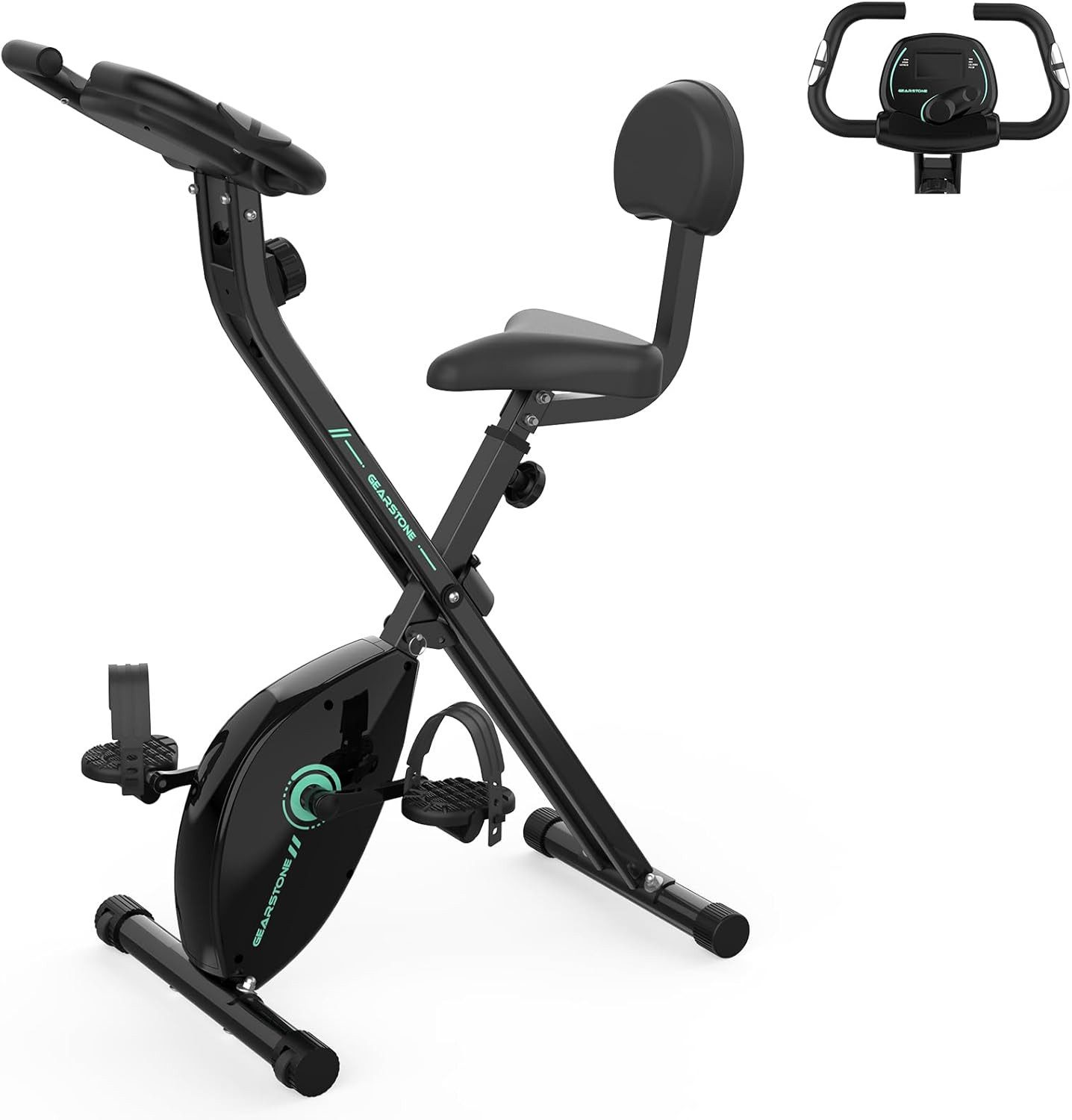 CITYSPORTS Speedbike GEARSTONE Heimtrainer, fitnessbike Klapprad,
