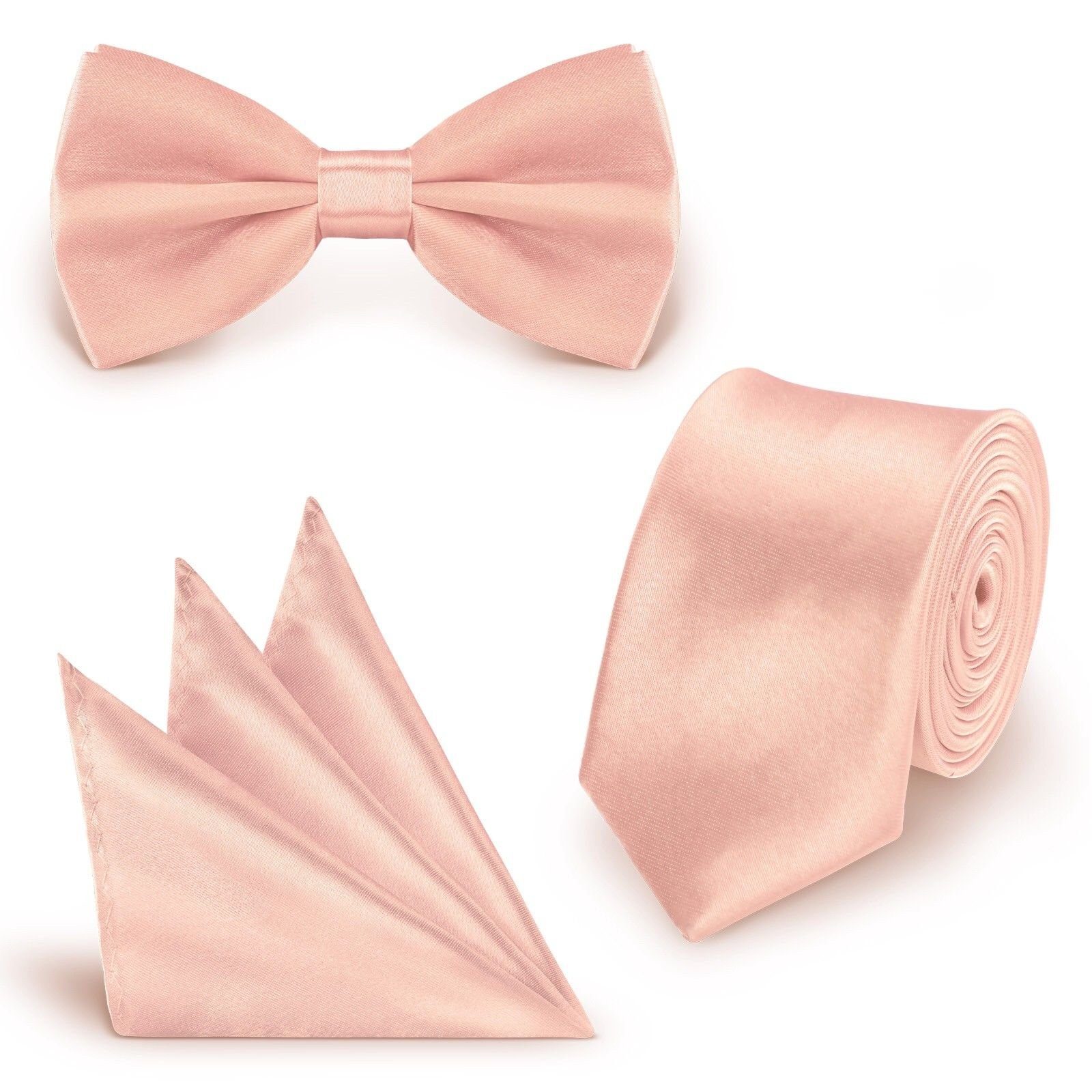 StickandShine Krawatte Krawatte Fliege Einstecktuch SET