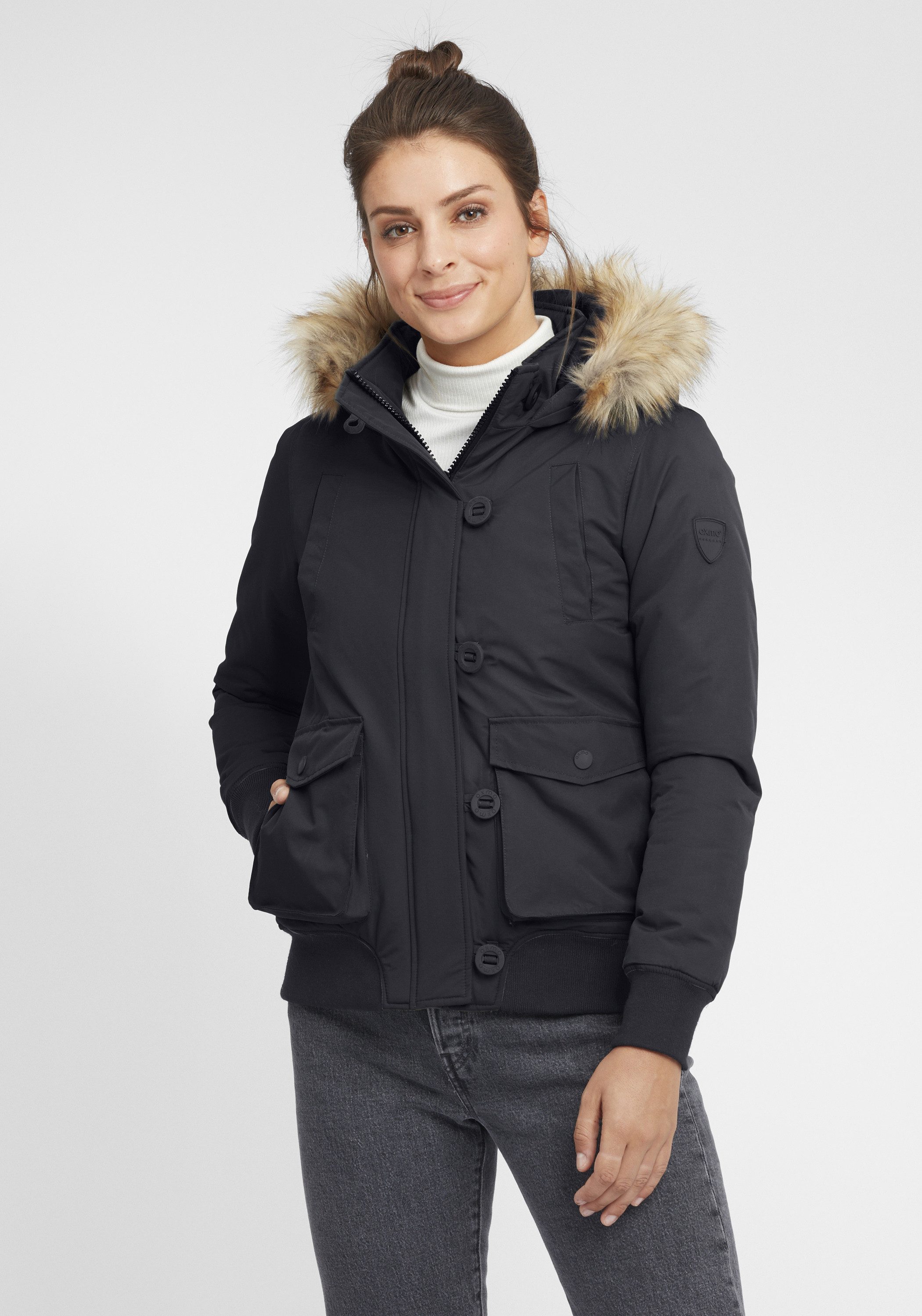 OXMO Winterjacke OXAcila Wattierte Winterjacke mit