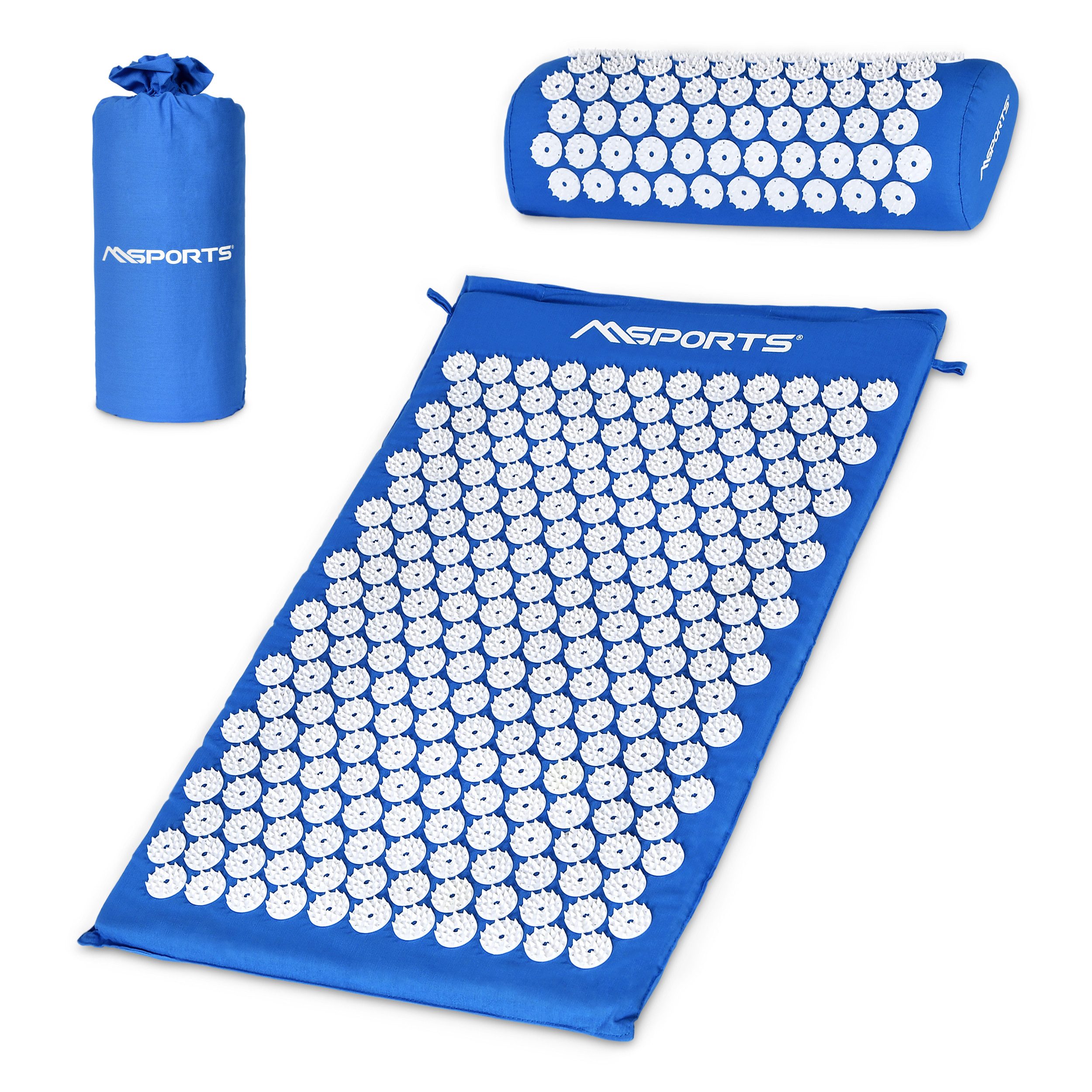 MSports® Akupressurmatte Akupressurmatte - Akupressur Set