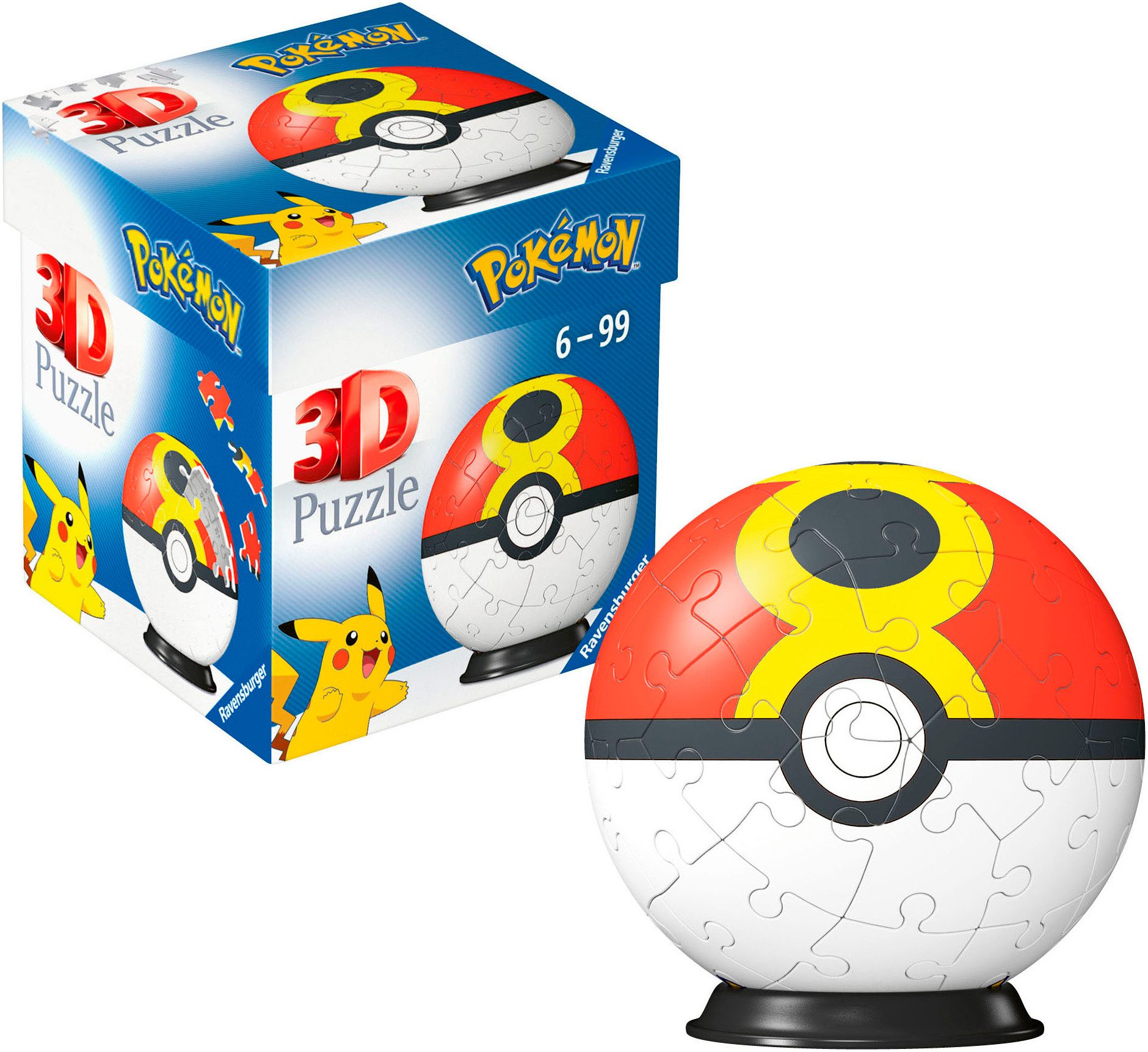 Ravensburger 3D-Puzzle Pokémon Wiederball, 54 Puzzleteile,