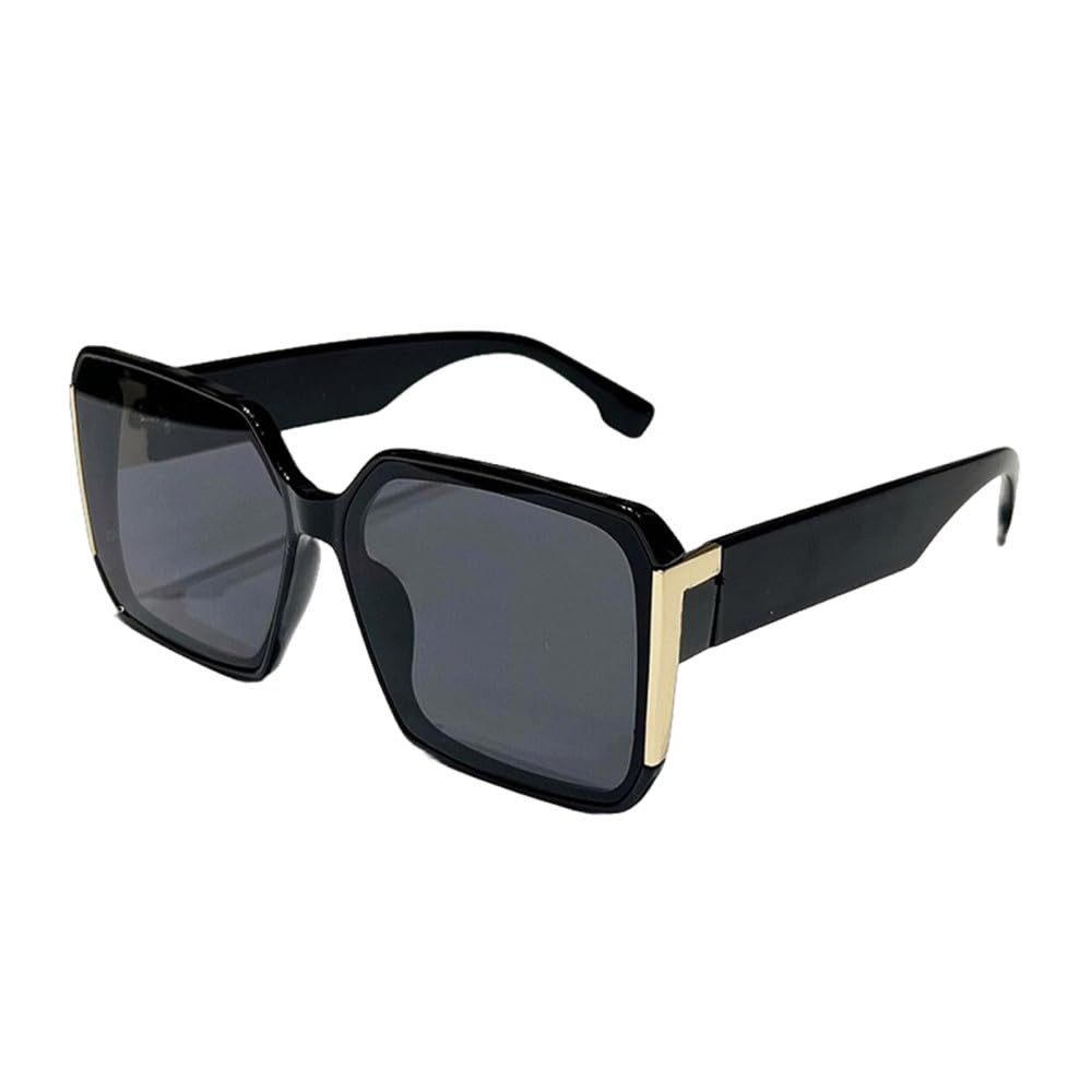 RWEUOQ Sonnenbrille Quadratische Sonnenbrille mit Farbverlauf,